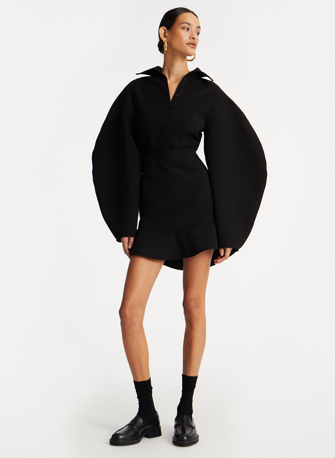 Chemise col classique ROTATE Black