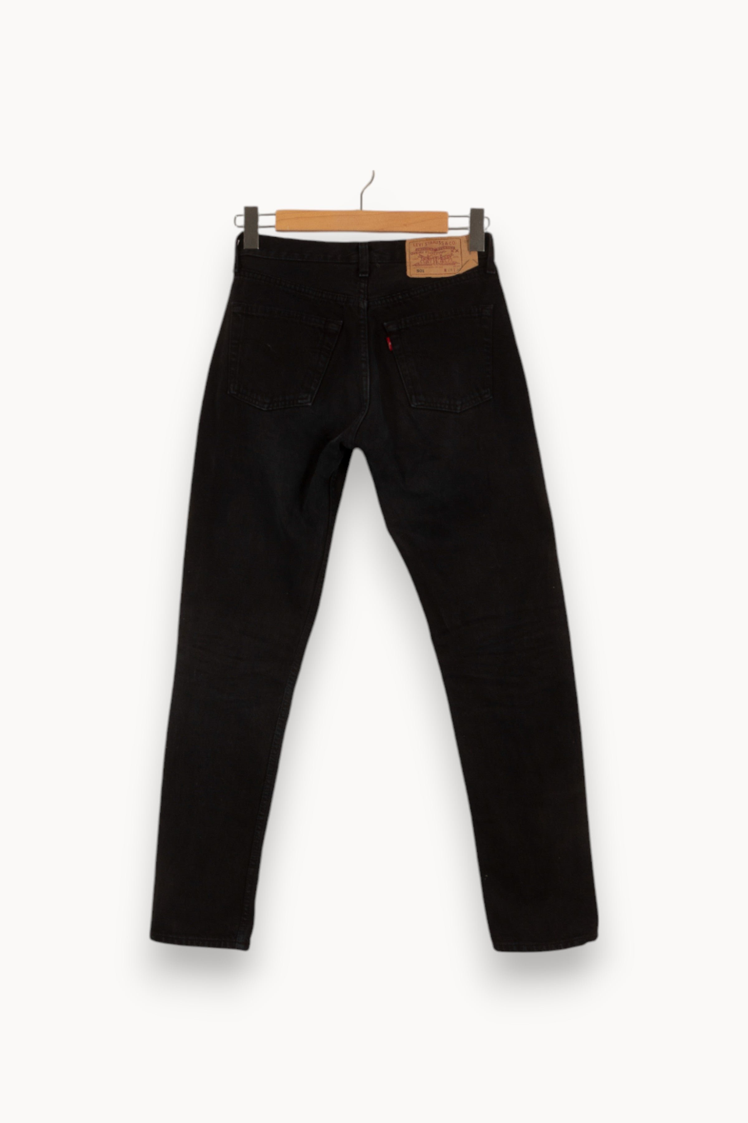 Cropped slim jeans with studs LEVI'S - Seconde main Black