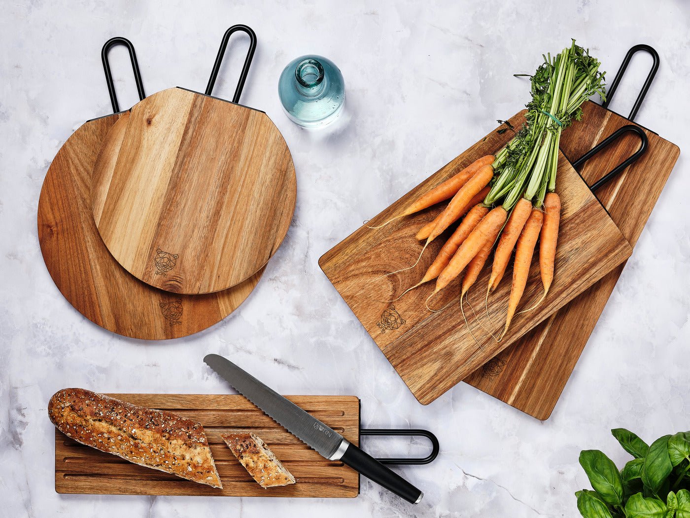 Acacia Wood Cutting Board Stine - 33 x 23cm BJORN Brown