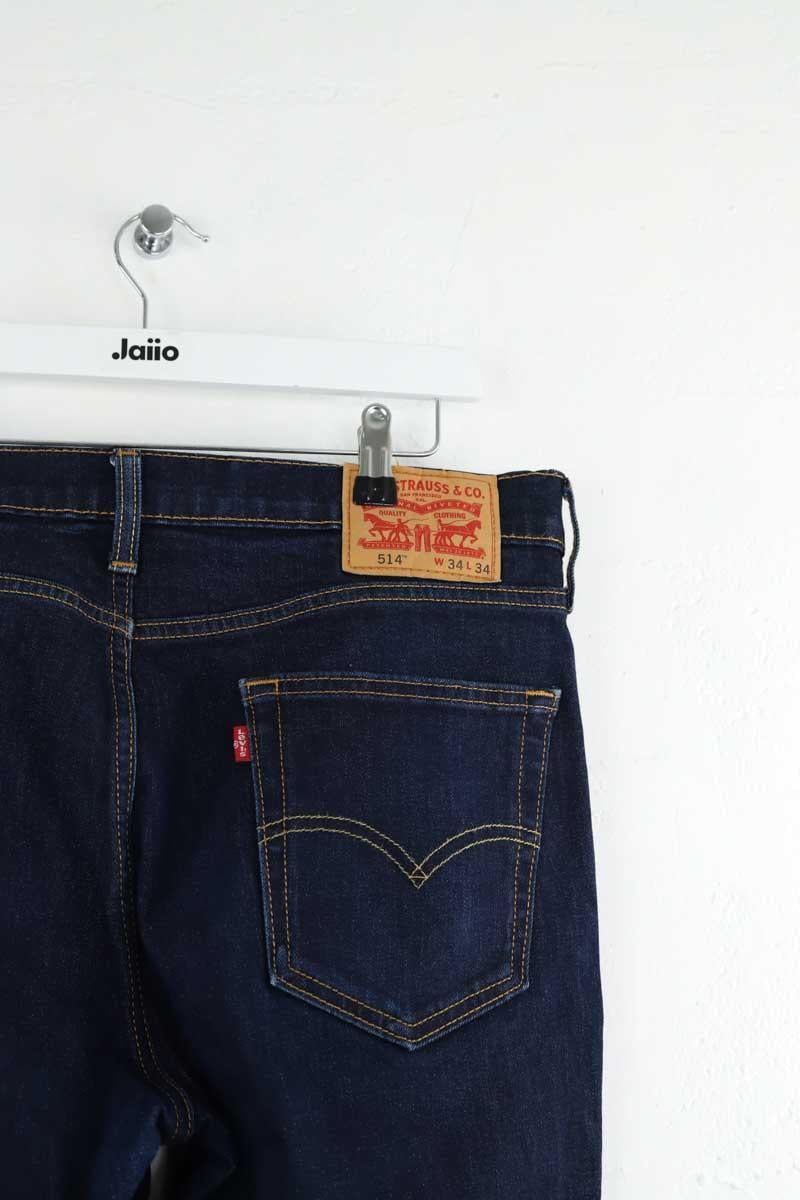 Straight Leg 514 Cotton Jeans LEVI'S - Seconde main Blue