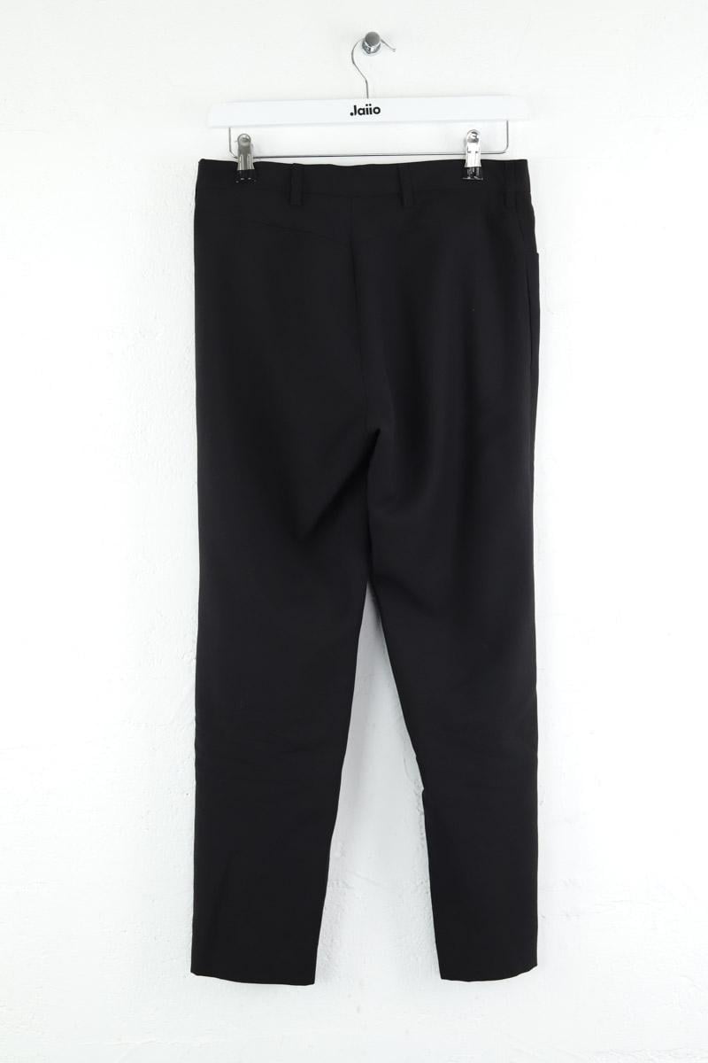 Bandol straight woollen trousers AGNES B. - Seconde Main Black