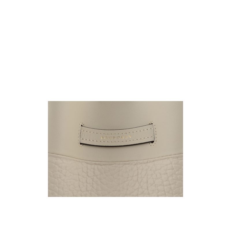 Shoulder bag - cowhide leather POURCHET Beige
