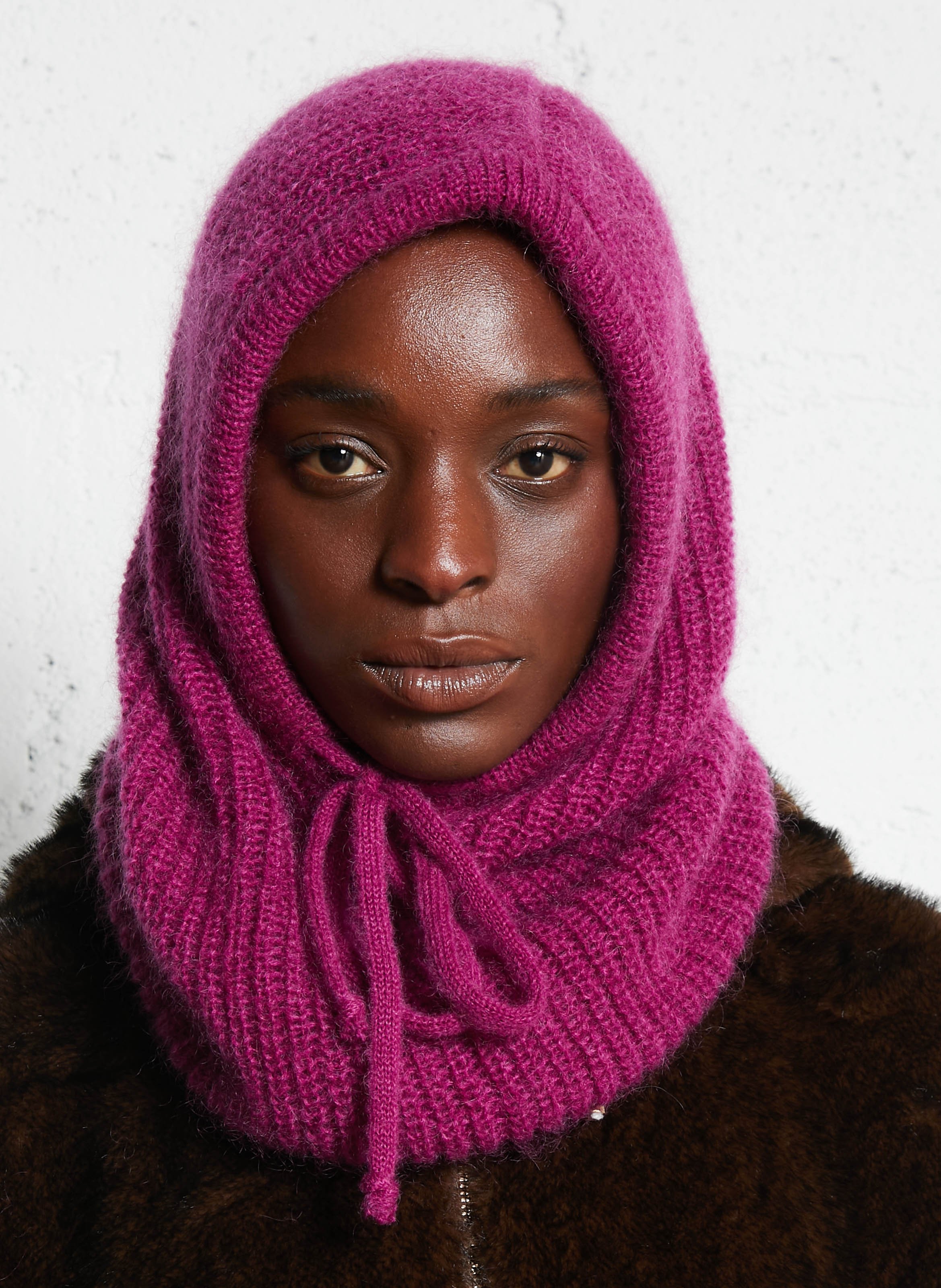 Capuchon in gemengde mohair LEON & HARPER