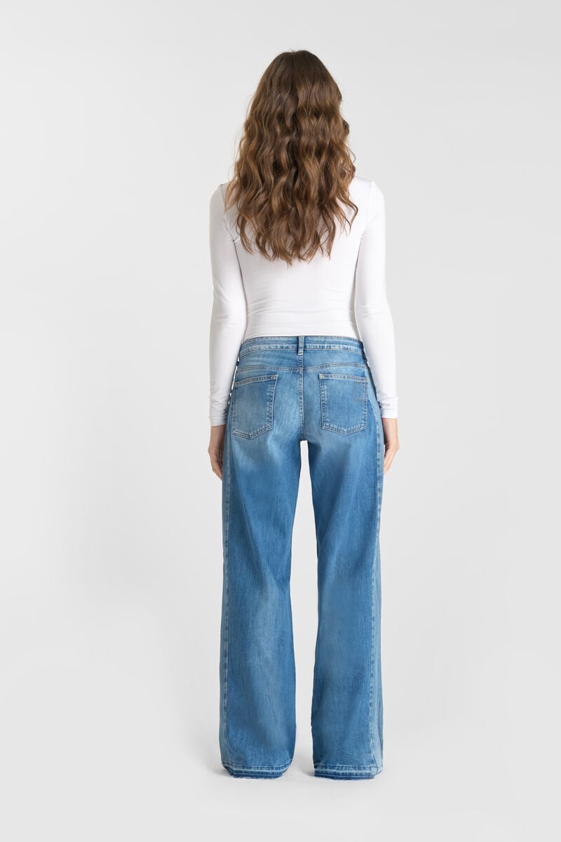 Flare wide leg jeans, length 34 LE TEMPS DES CERISES Blue