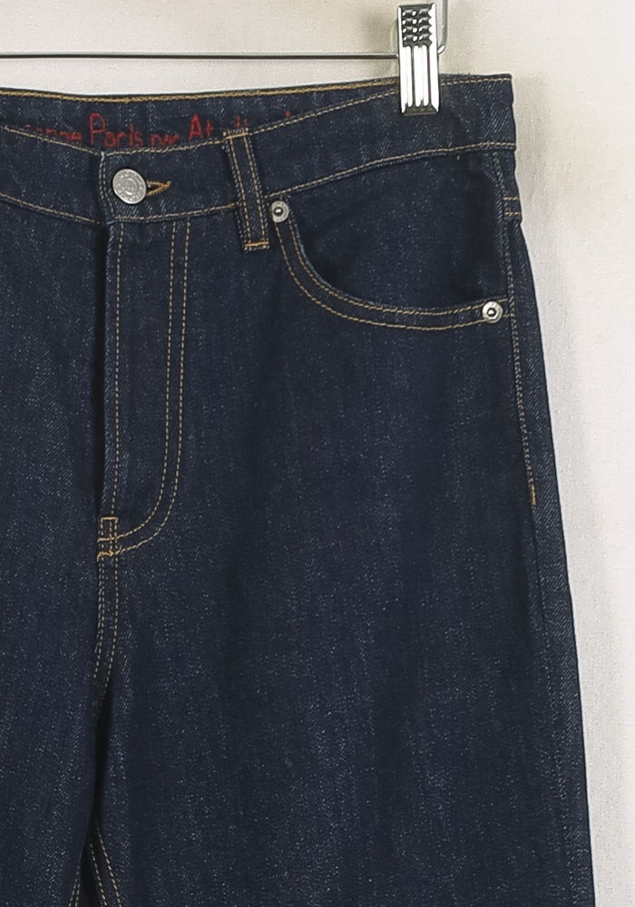 Cropped slim jeans with studs INES DE LA FRESSANGE - Seconde main Blue