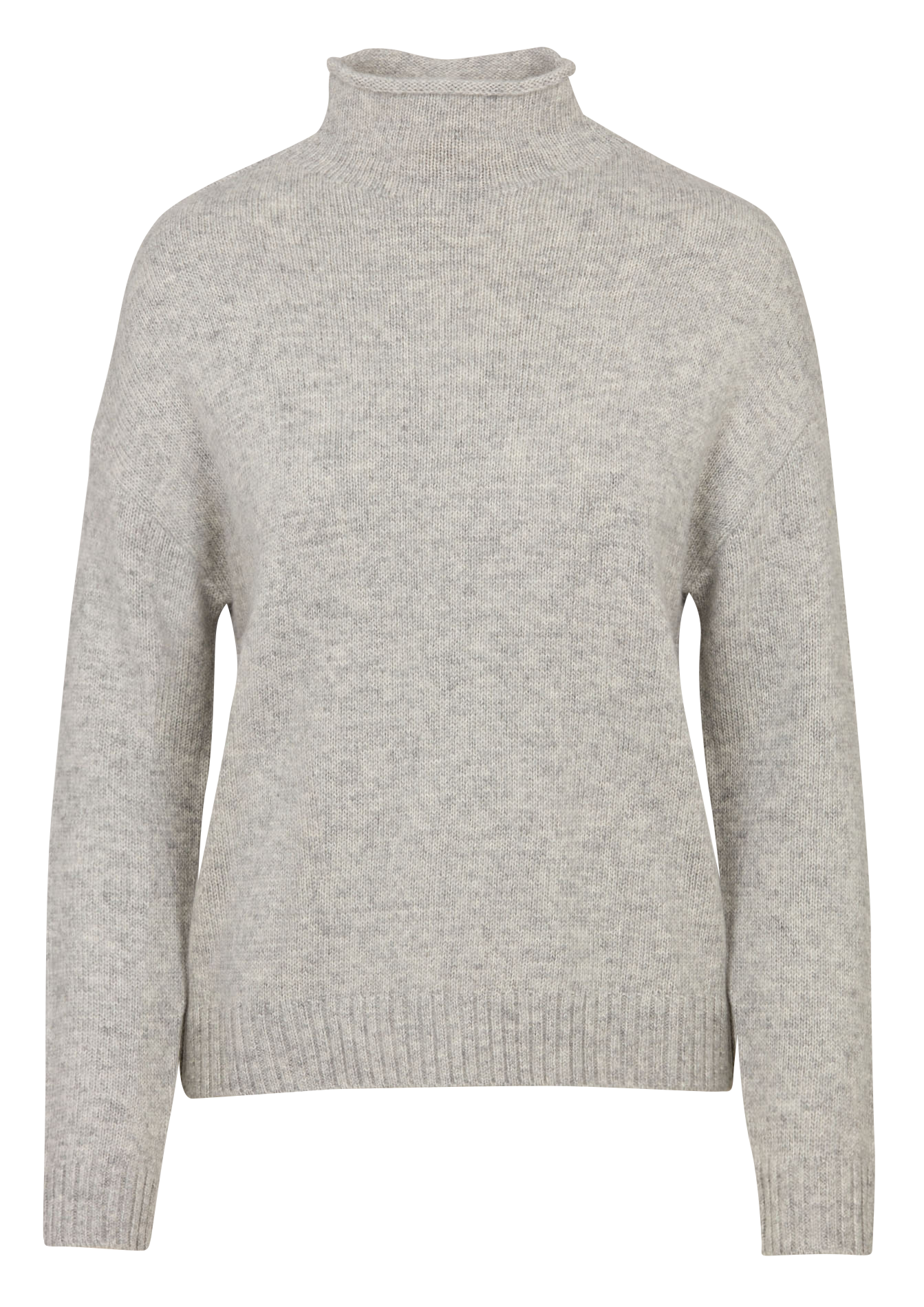 Pull oversize col montant en coton mélangé SUD EXPRESS Gris