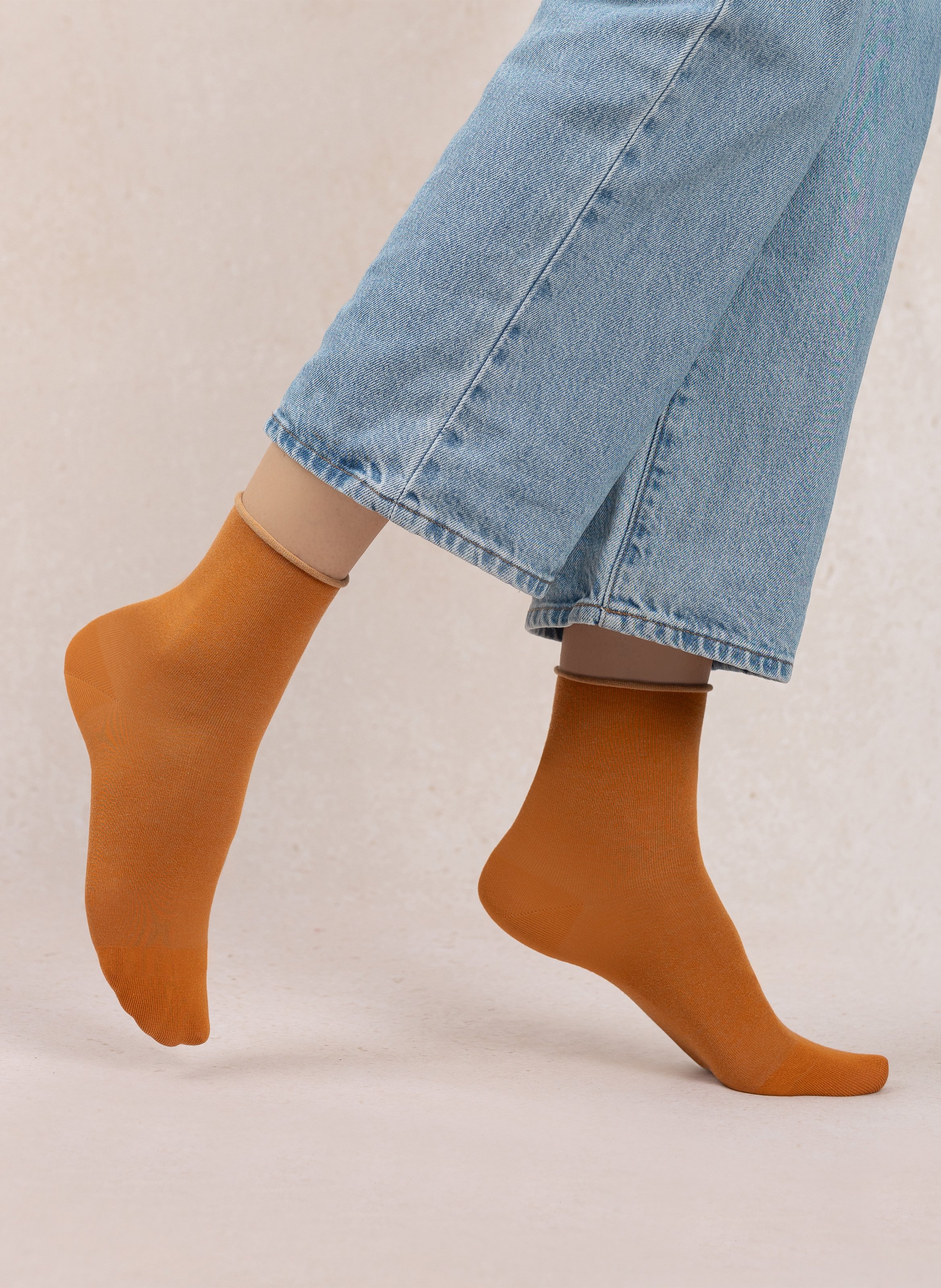 Cotton-blend raised-nap socks BLEUFORET
