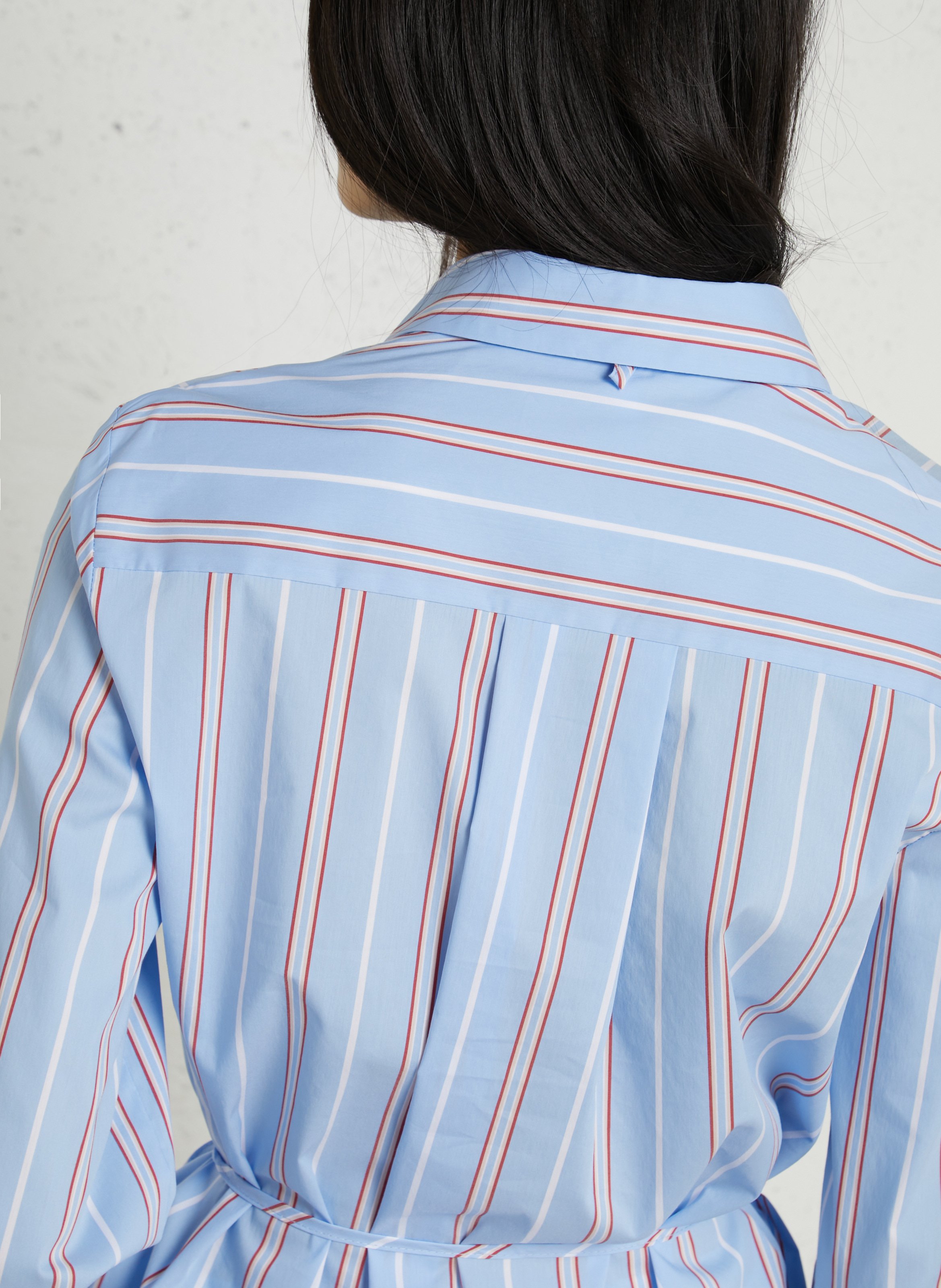 Oversize-Hemd aus Baumwollmix IMPERIAL Blau