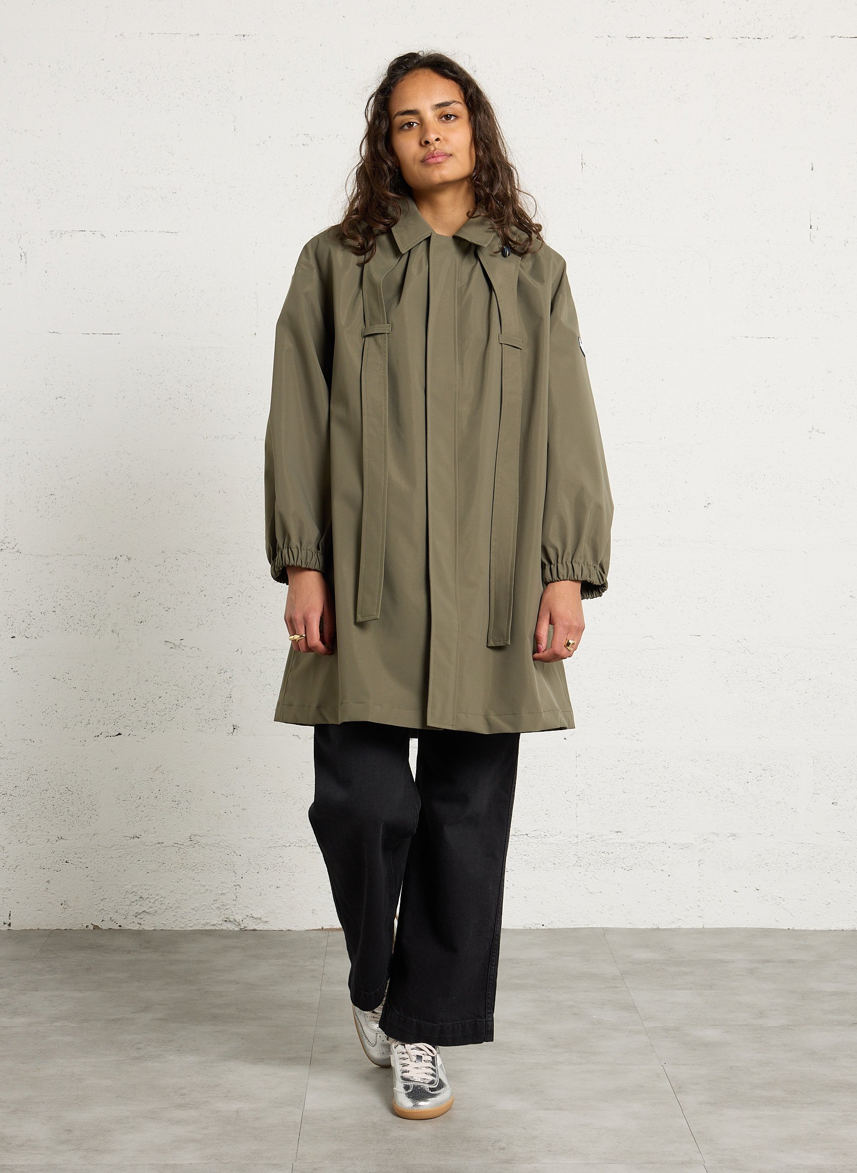 Raincoat with classic collar FLOTTE Green