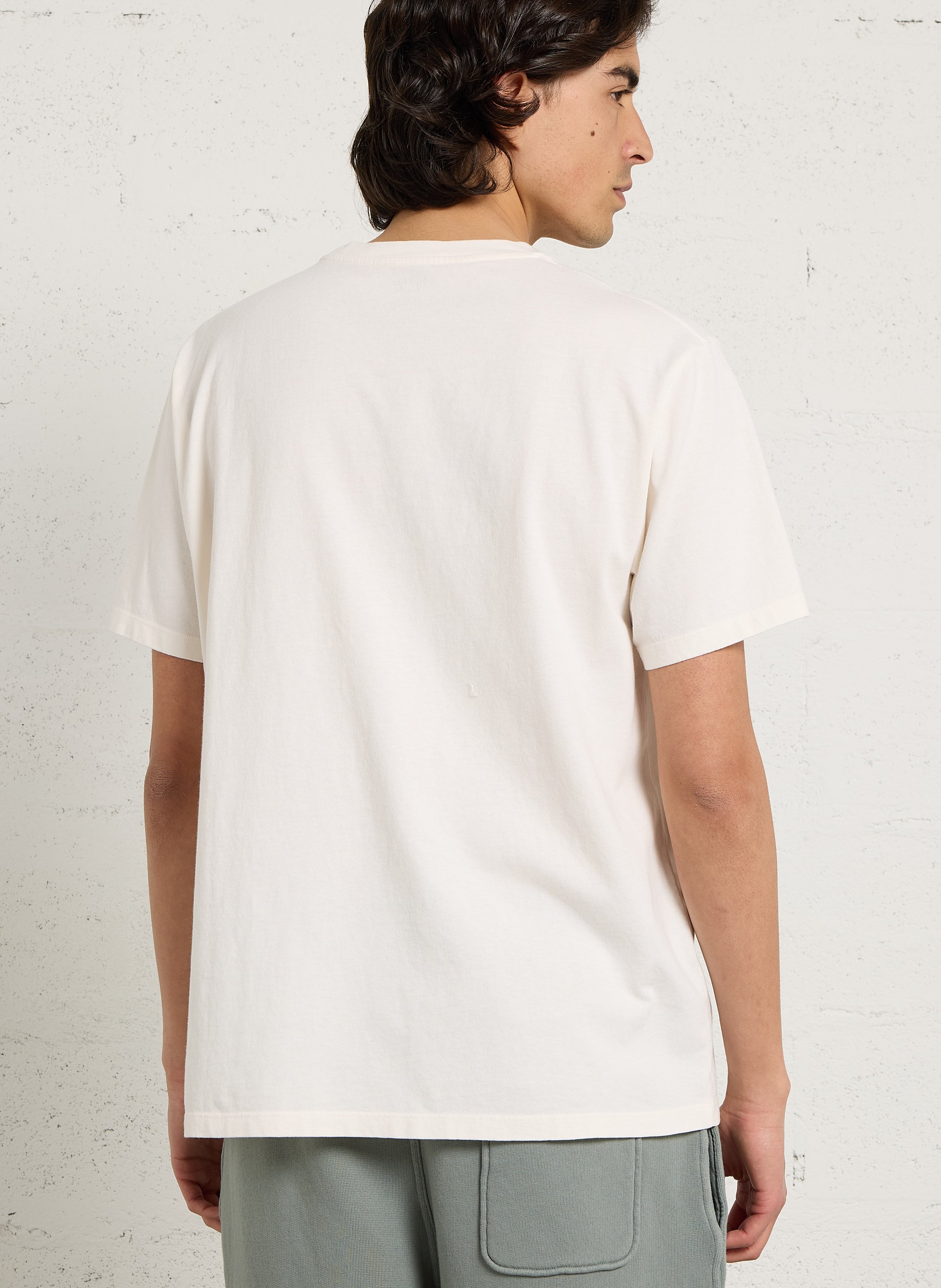 Baumwoll-Pullover mit Rundhalsausschnitt HARTFORD Beige