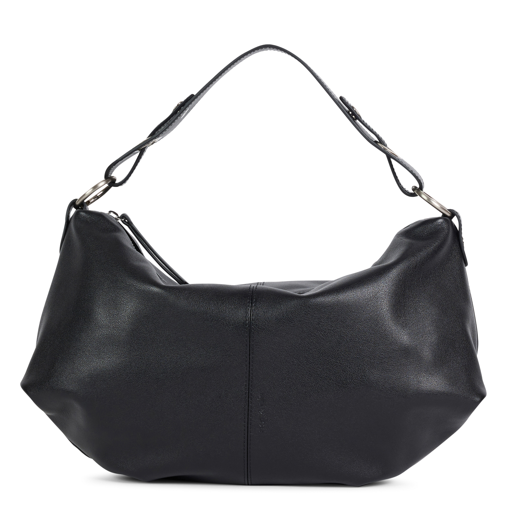 Schultertasche aus Leder NAT & NIN Schwarz