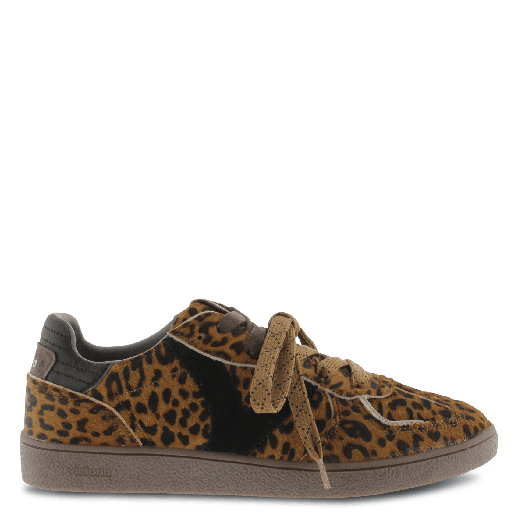 Low-top sneakers with print VICTORIA Brown
