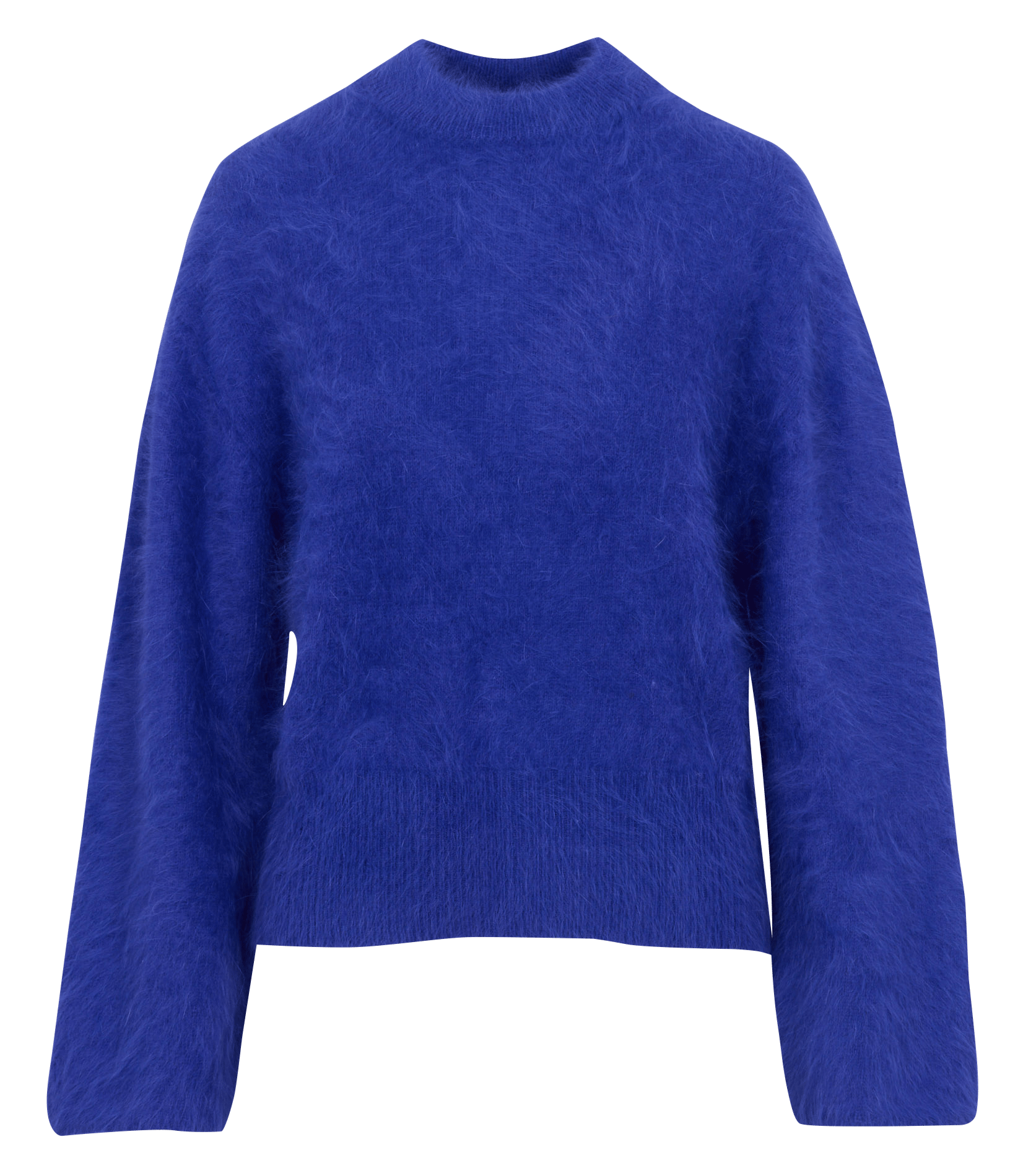 Straight cut in blended angora BELLEROSE Blue