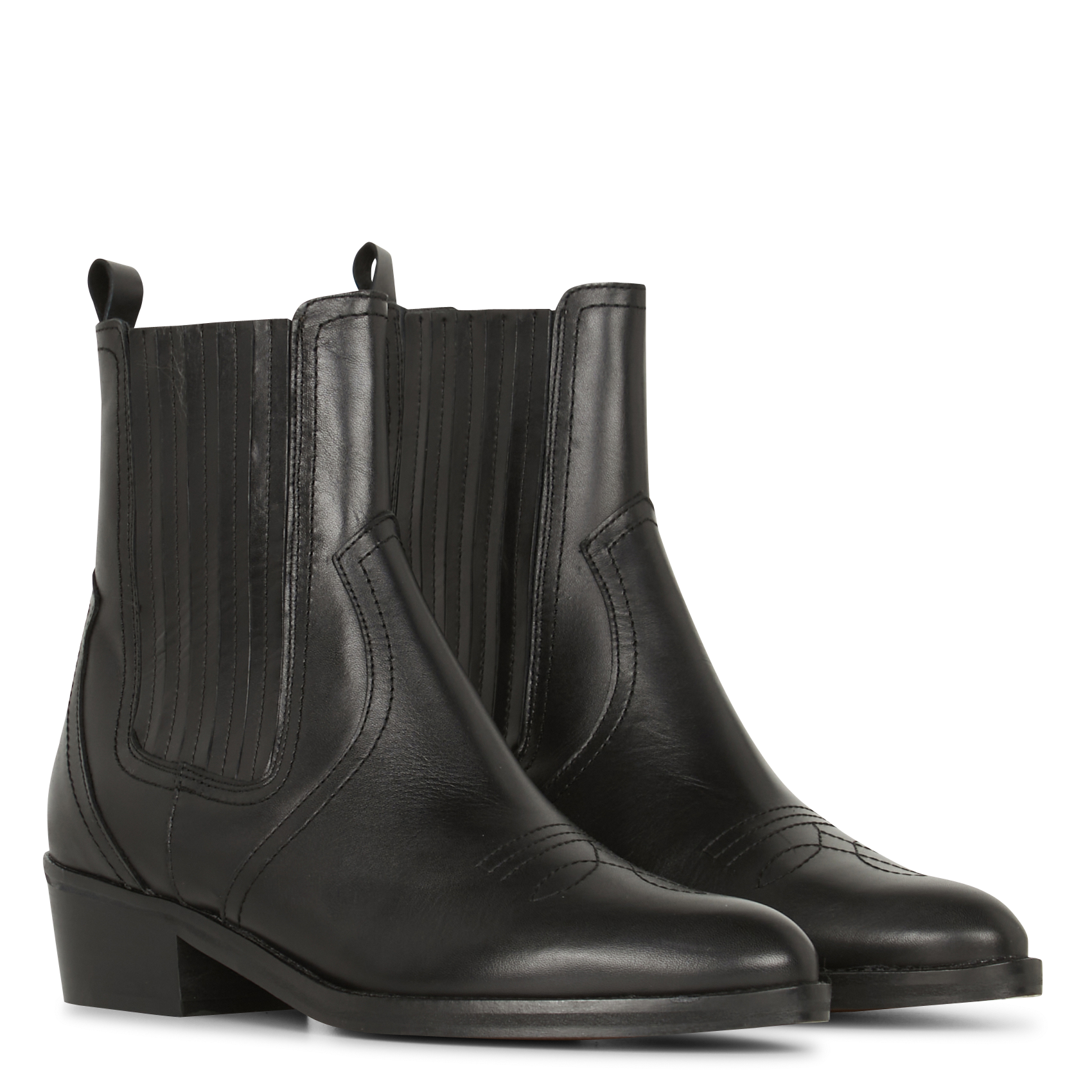Bottinnes en cuir MELLOW YELLOW Noir