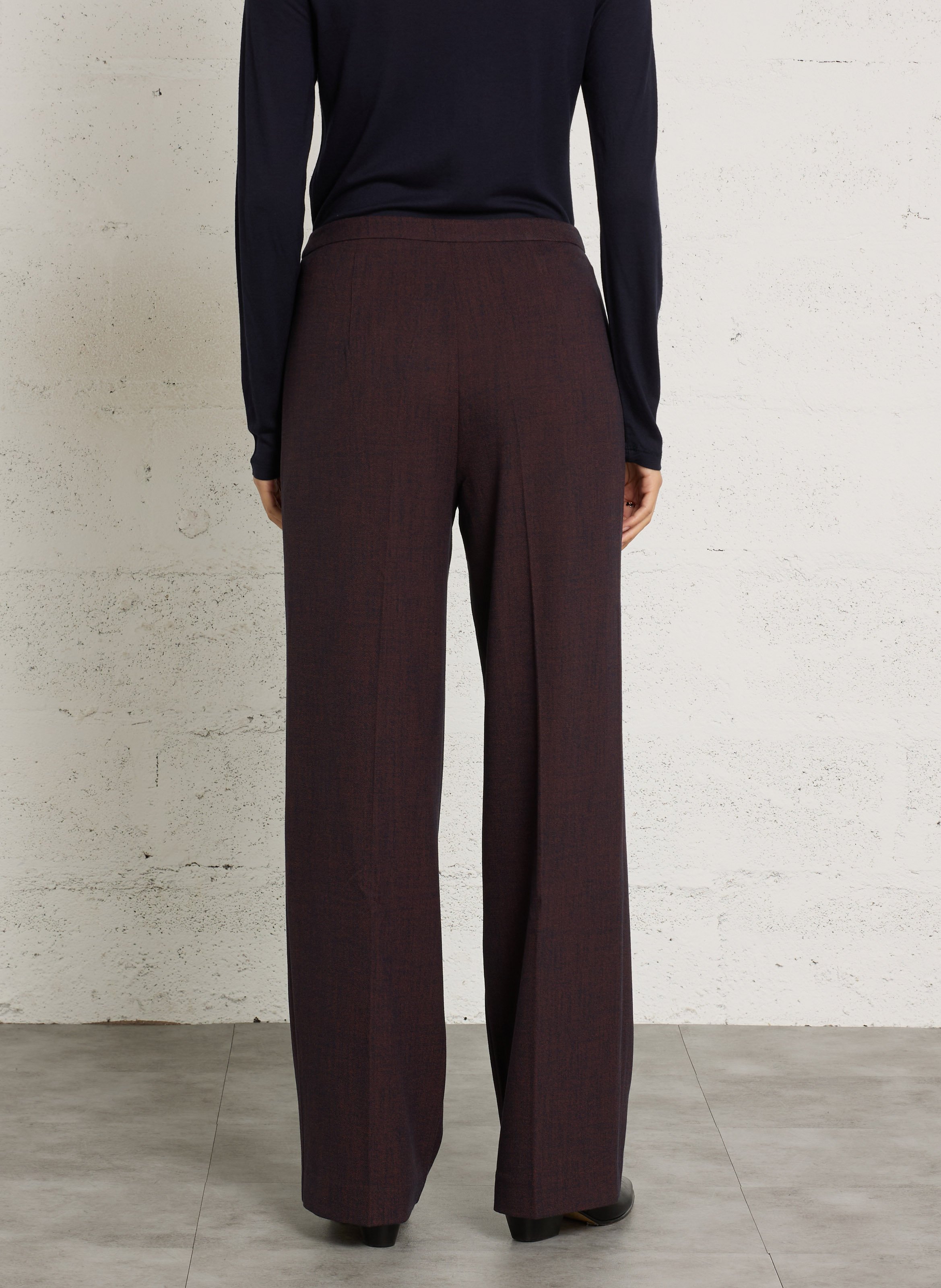 Straight-leg pants NICE THINGS Brown