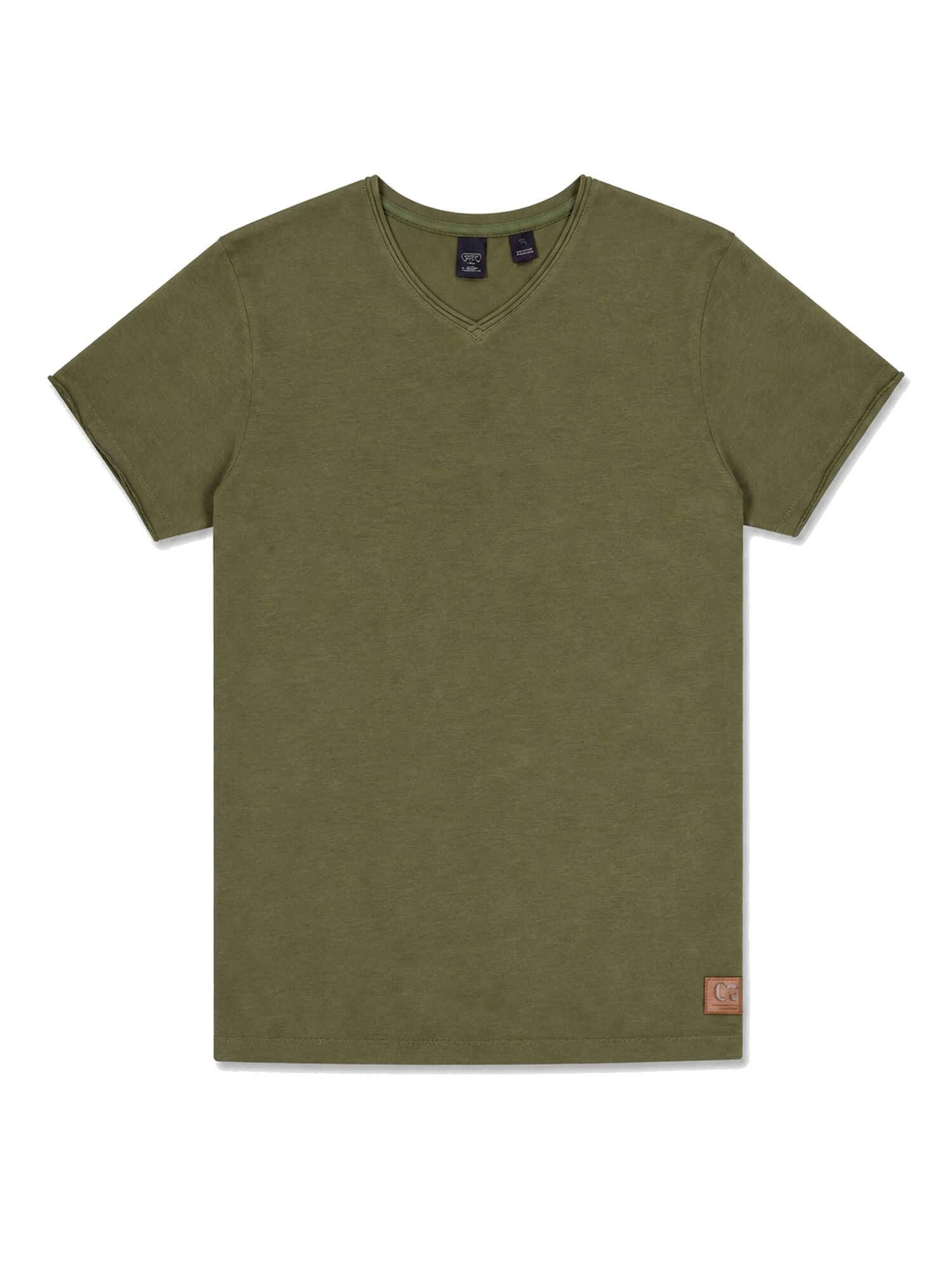 V-neck T-shirt LE TEMPS DES CERISES Khaki