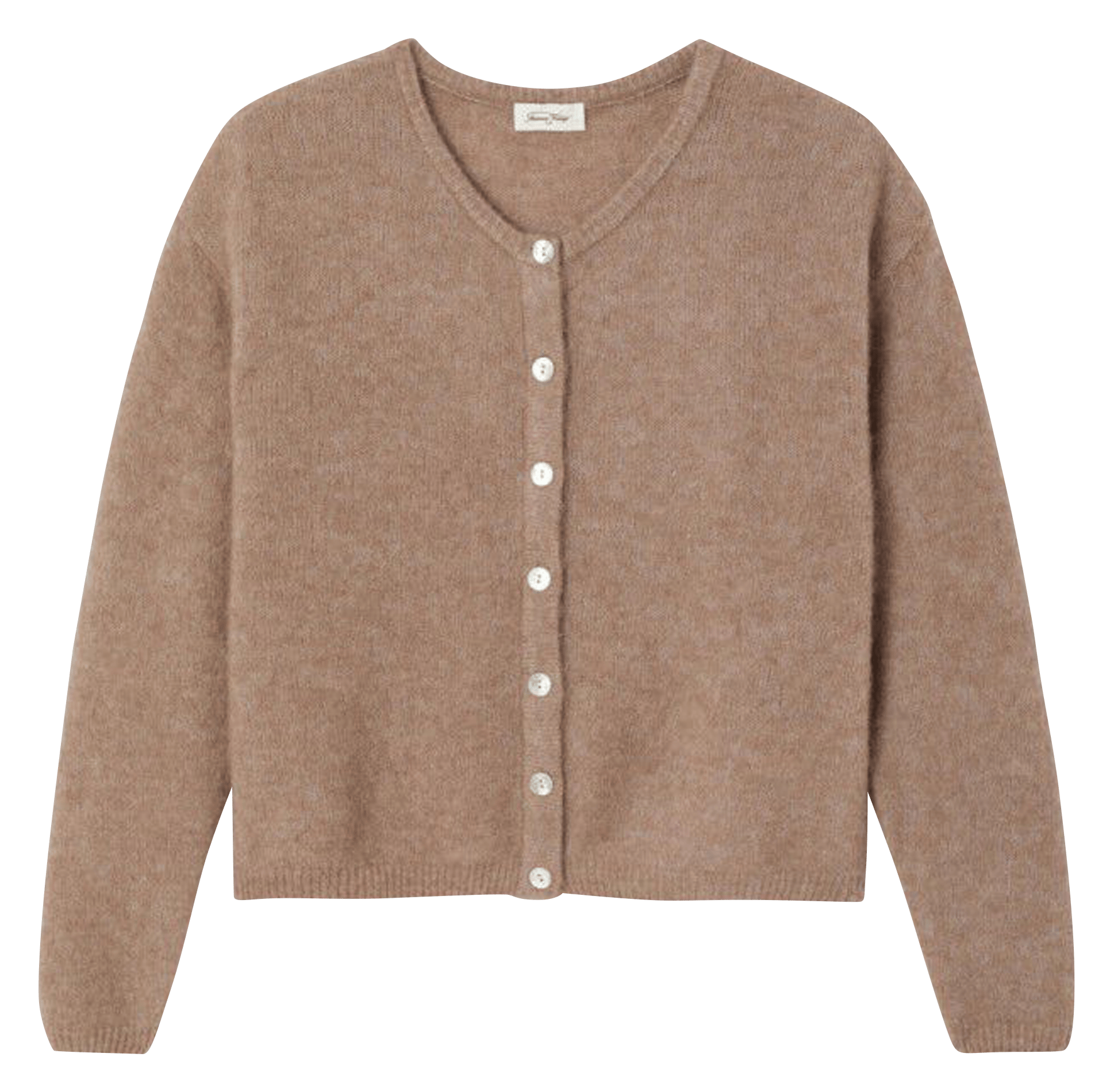 Gilet ample col rond en laine mélangée AMERICAN VINTAGE