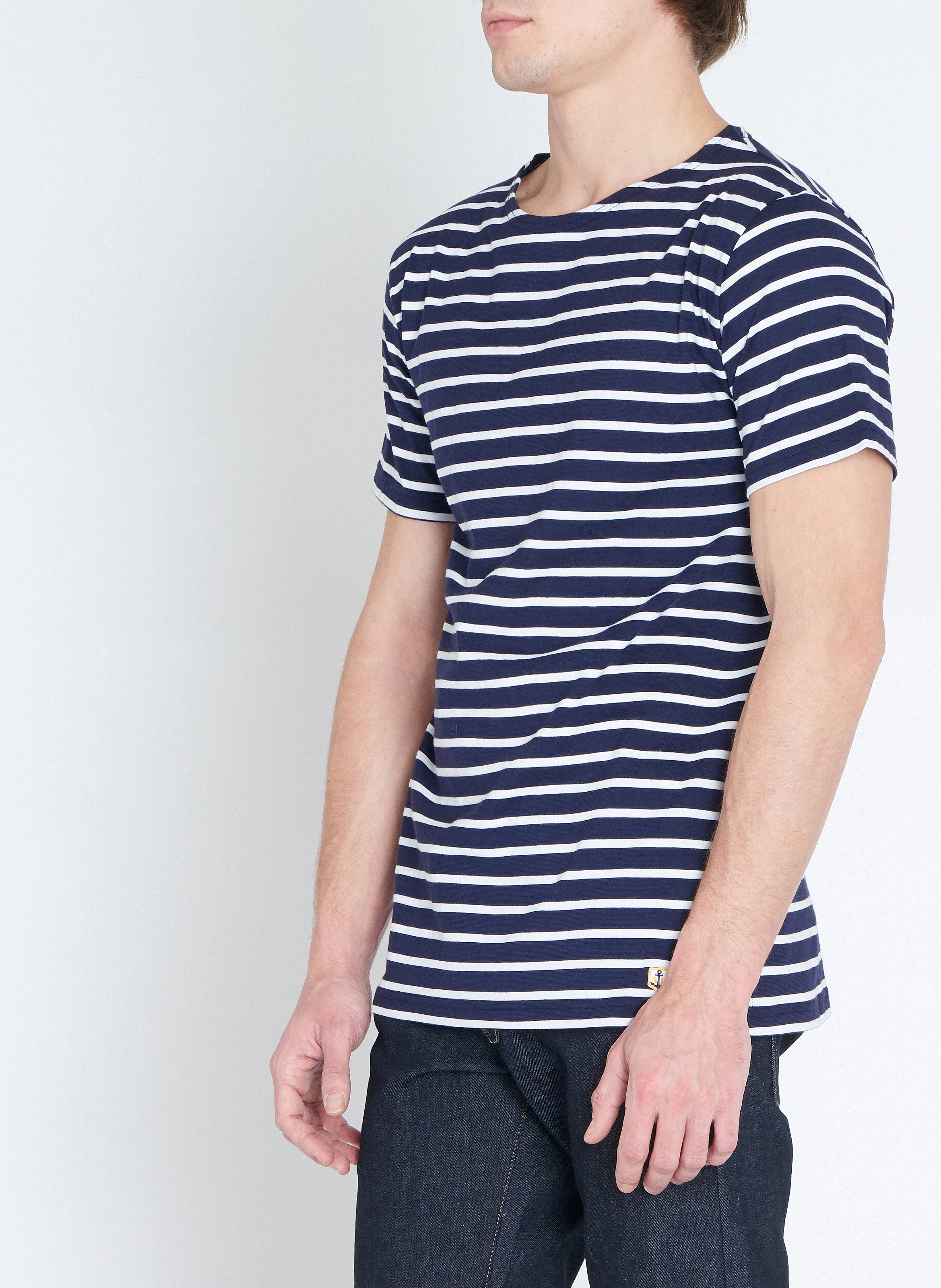 Tee-shirt col rond regular-fit en jersey de coton light ARMOR LUX Bleu