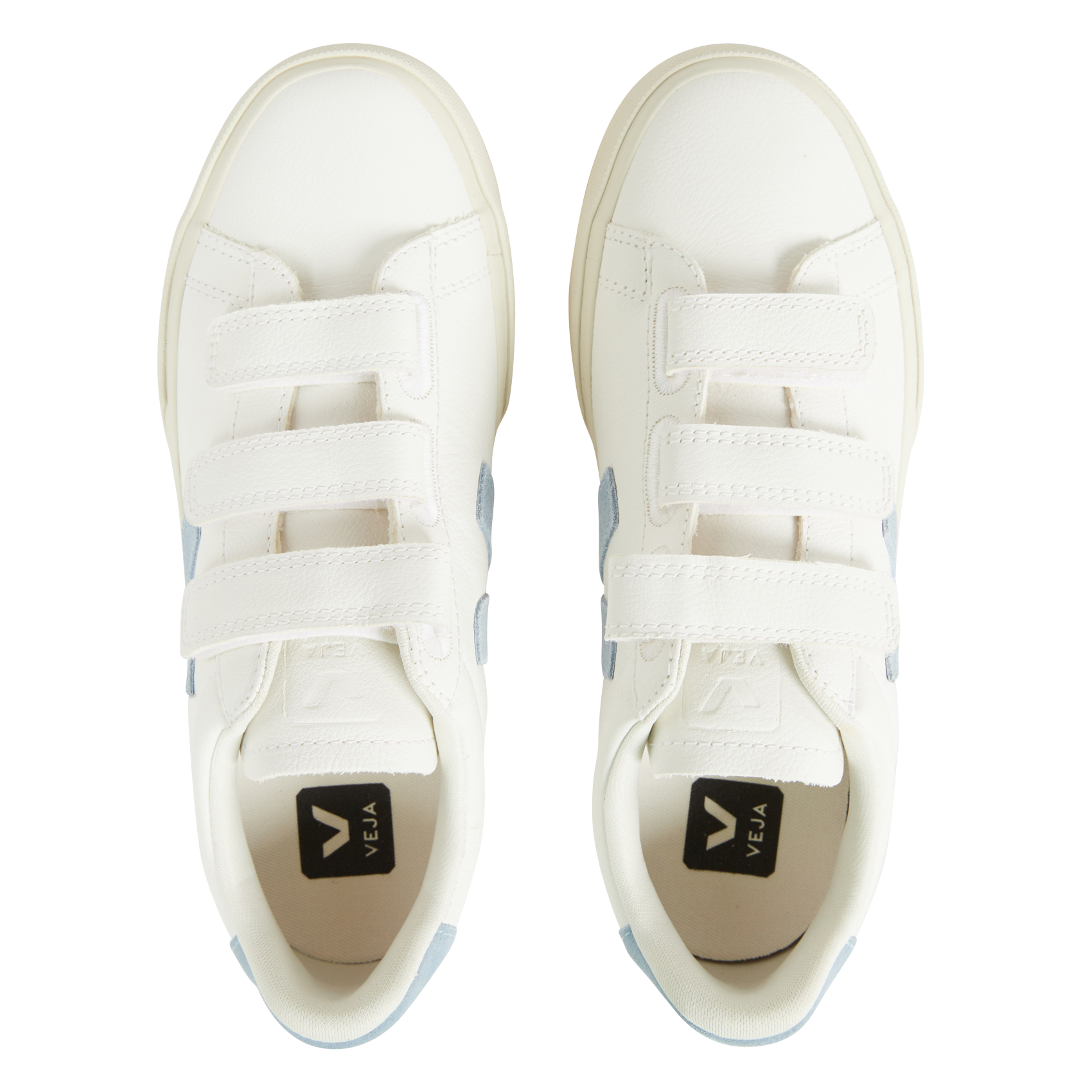 Niedrige Ledersneaker VEJA Weiss