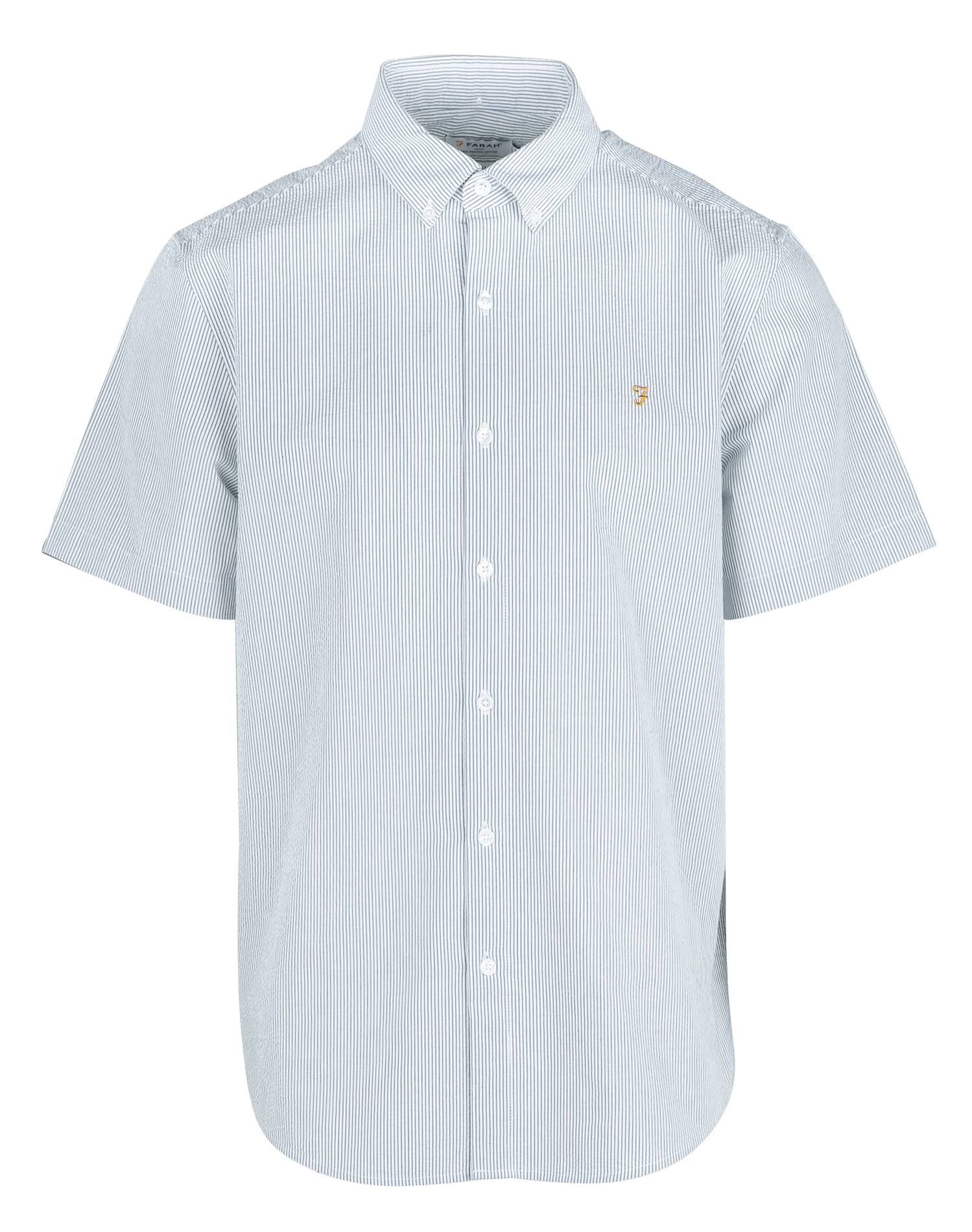 Chemise col classique en coton bio FARAH Vert