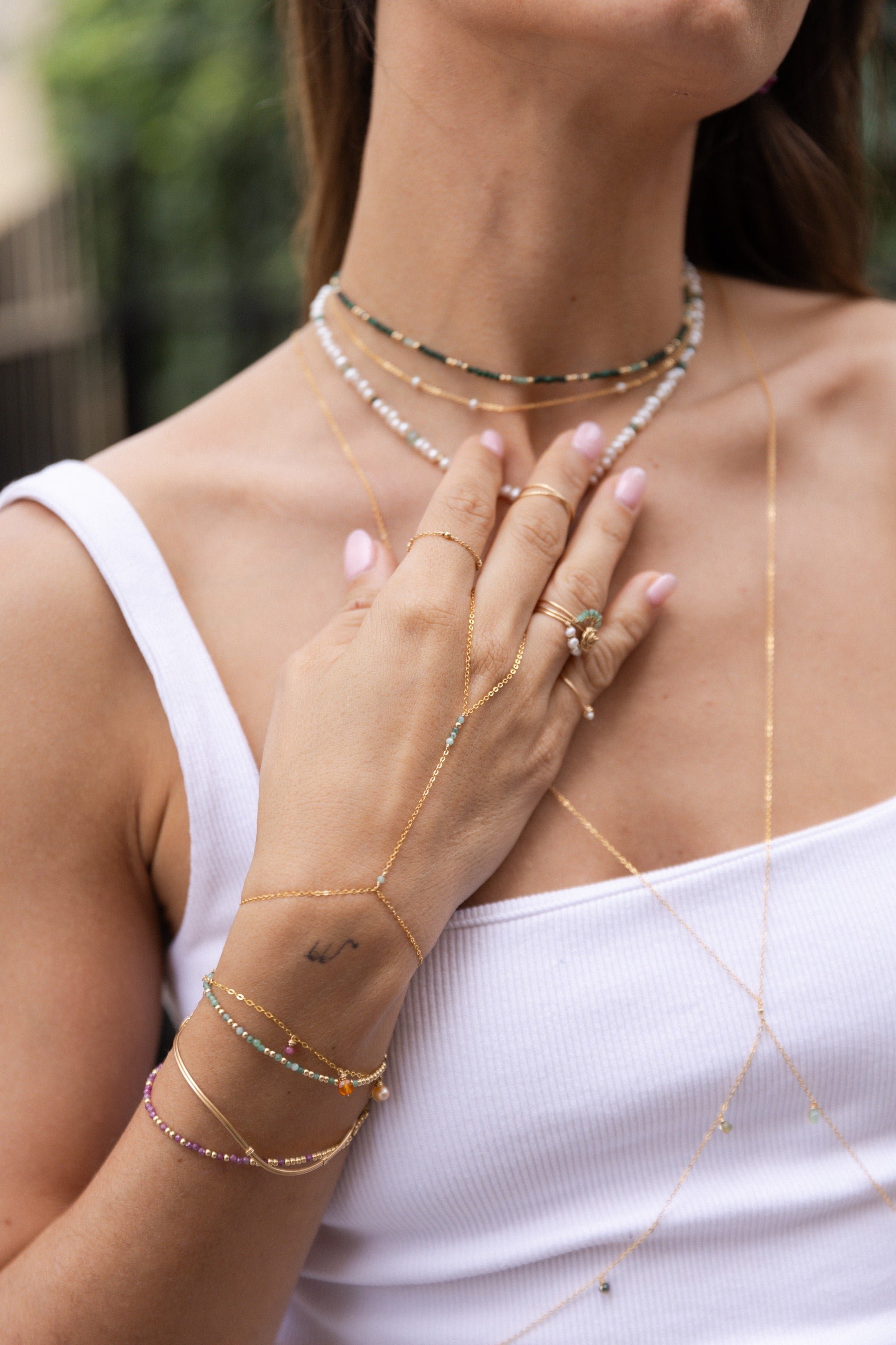 Hand jewelry Thea - emerald YAY Green