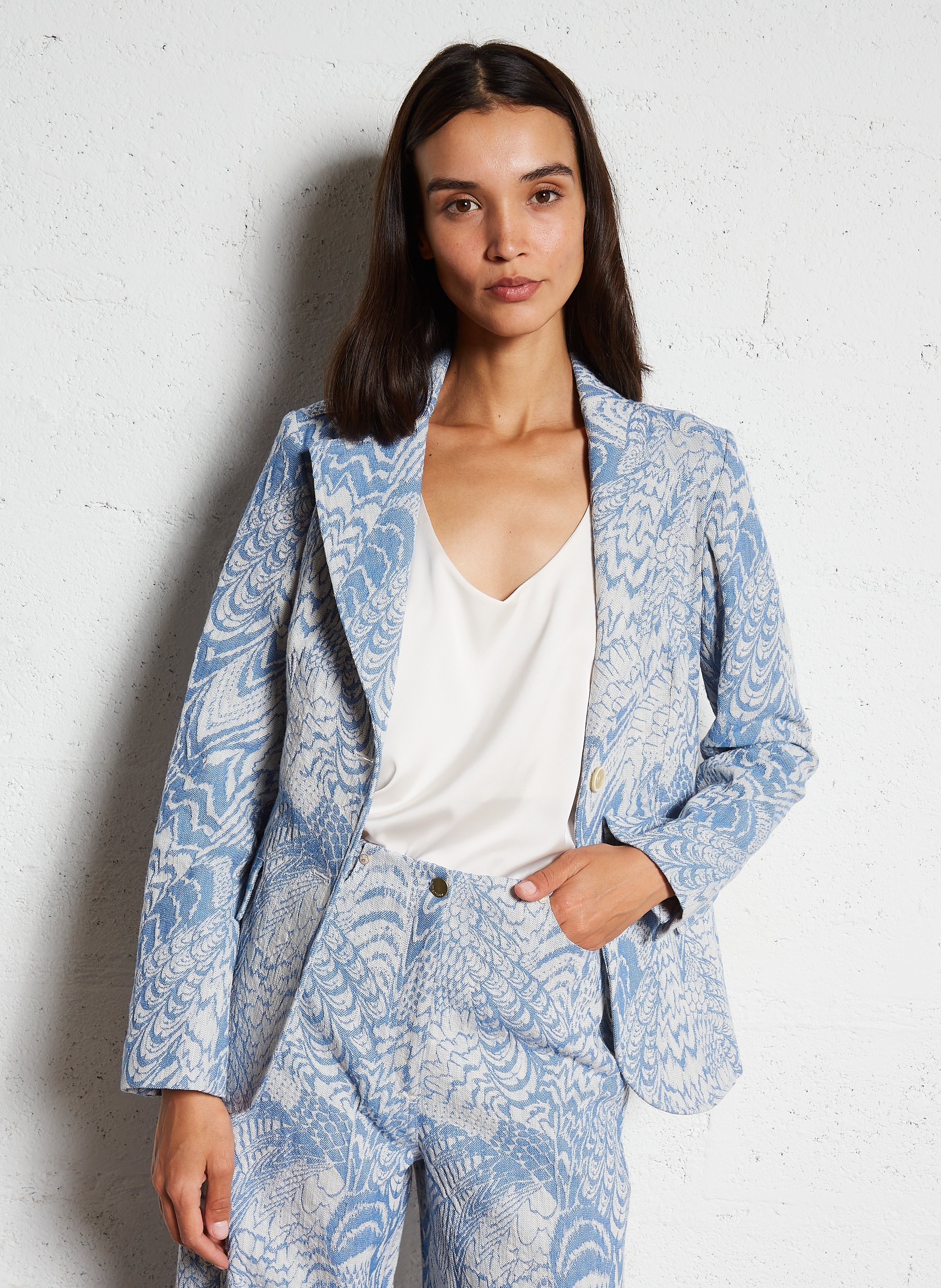 Taillierte Jacke aus Baumwollmischung MOMONI