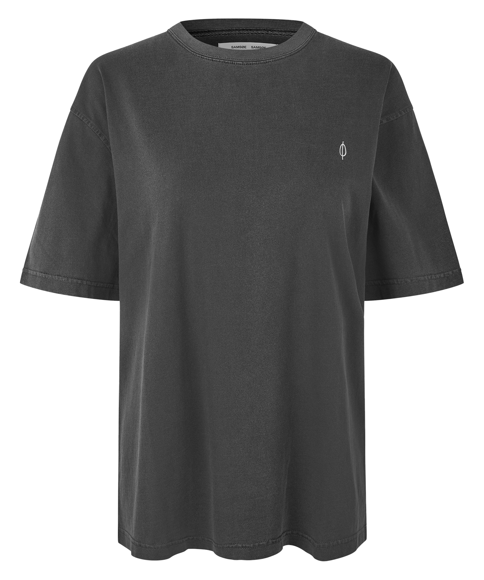 Oversized T-shirt van biokatoen SAMSOE SAMSOE Zwart