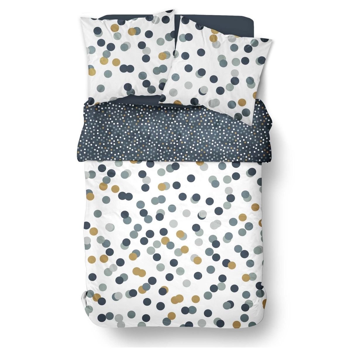 Printed cotton bed set TODAY LINGE DE MAISON White