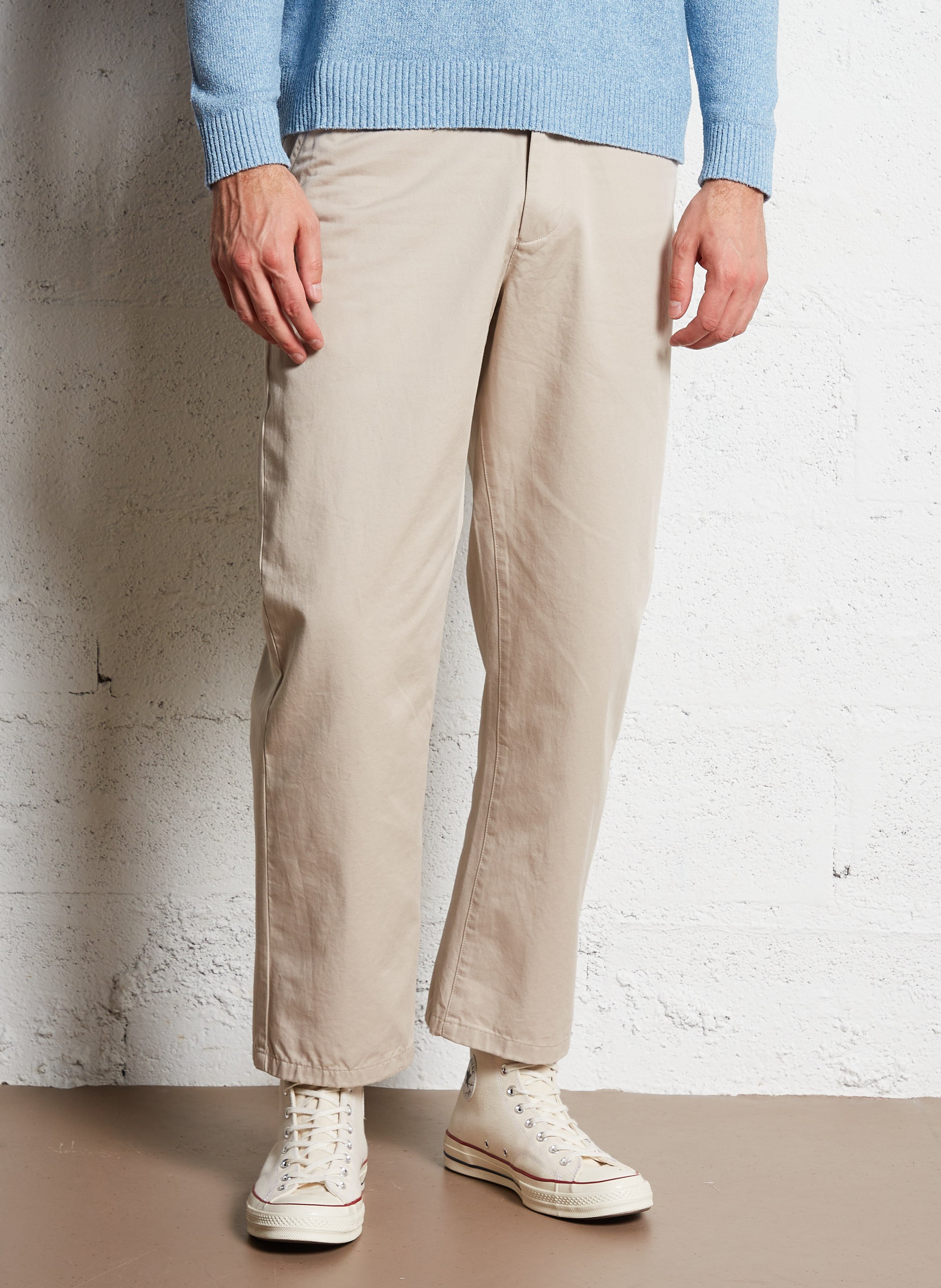 Chinohose aus Bio-Baumwolle KNOWLEDGE COTTON APPAREL Beige