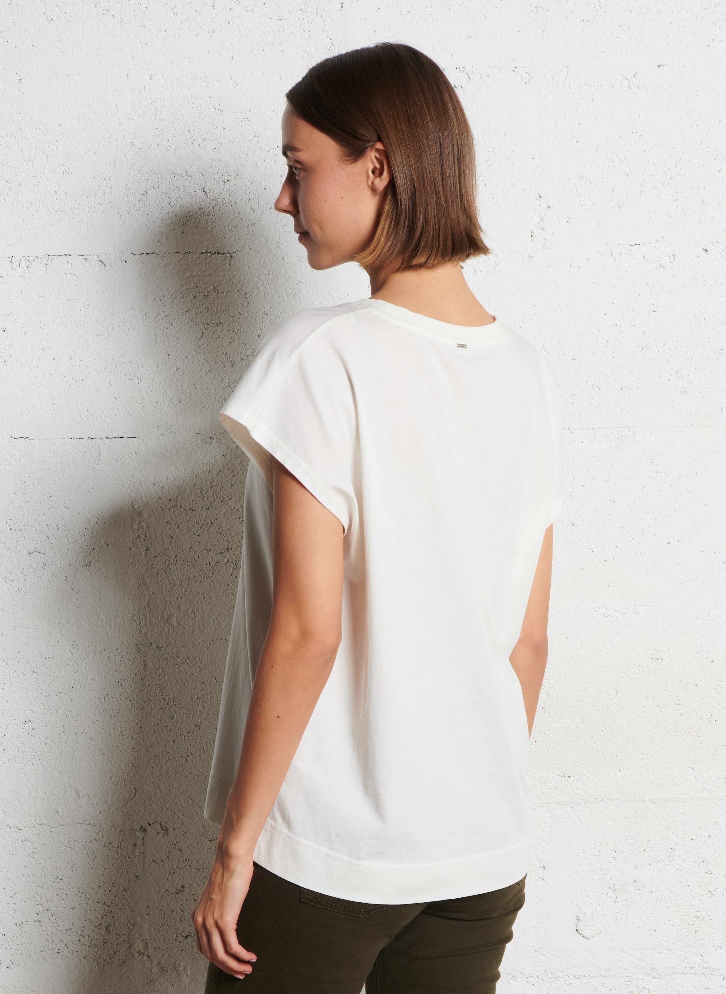 Tee-shirt sans manches visuel limonade IKKS Blanc