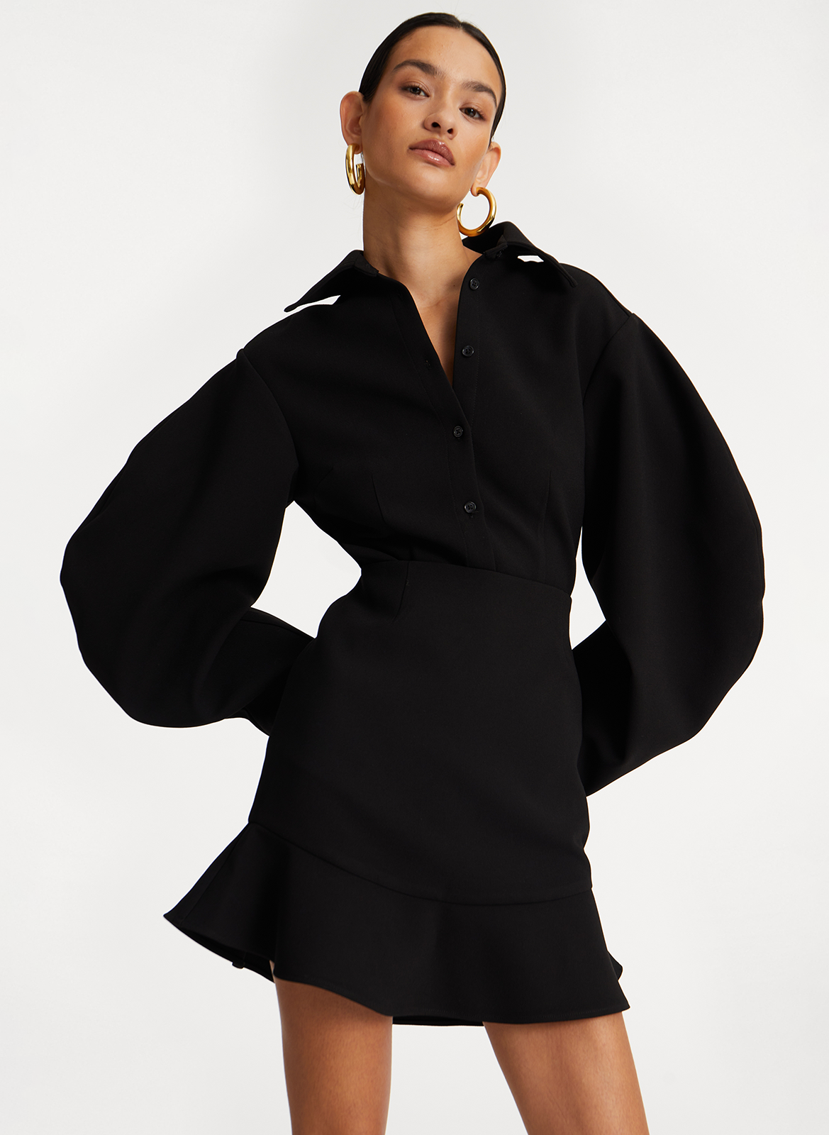 Chemise col classique ROTATE Black