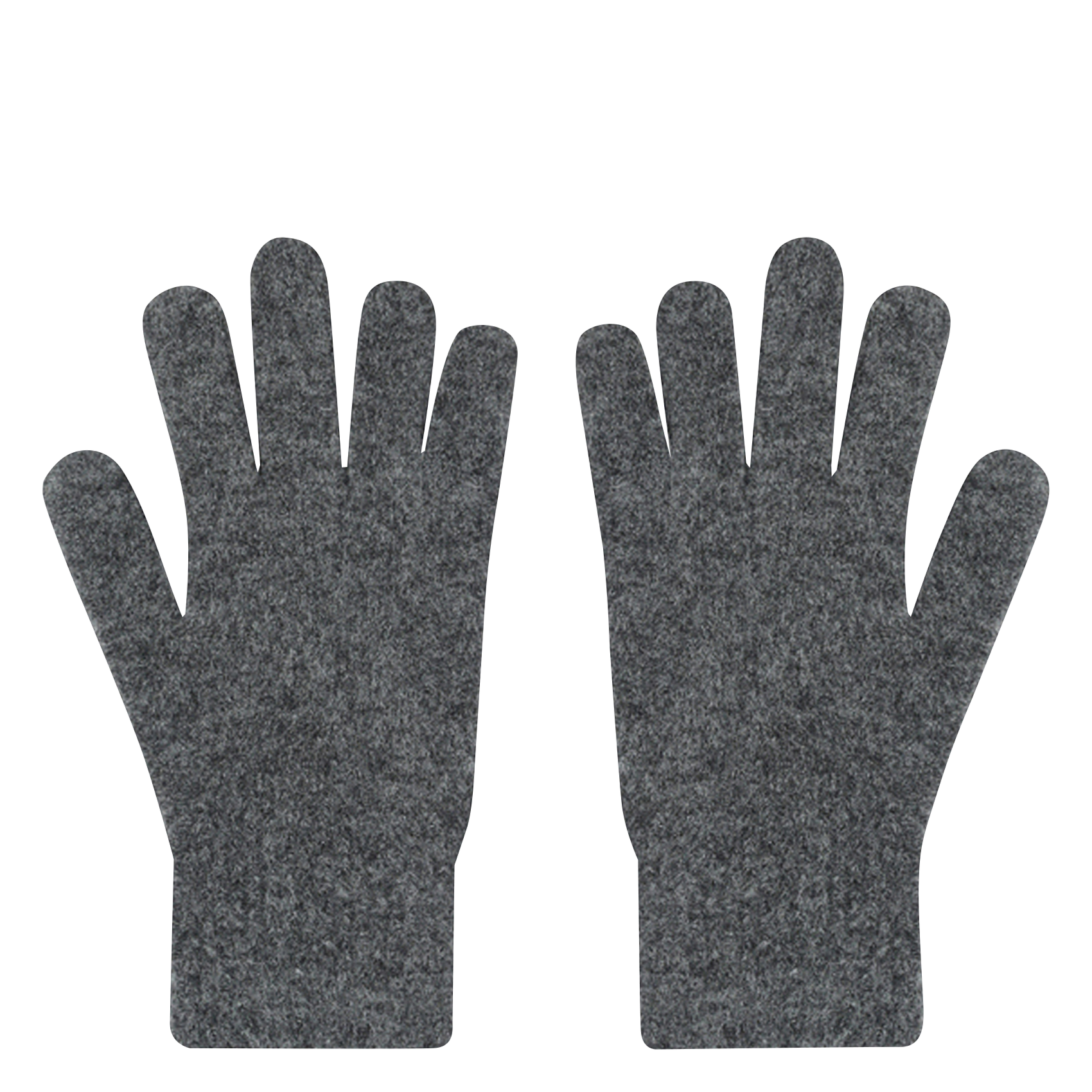Plain knit gloves GRACE ET MILA Grey