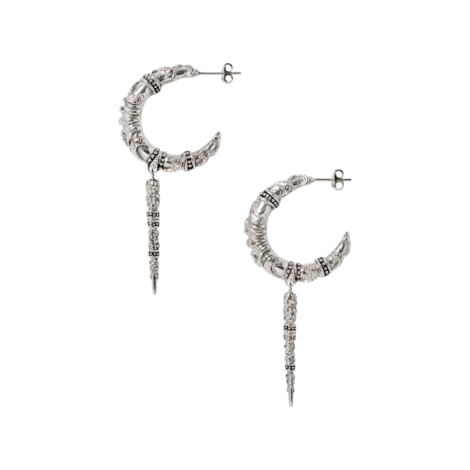 Atlantide drop earrings BA&SH Silver