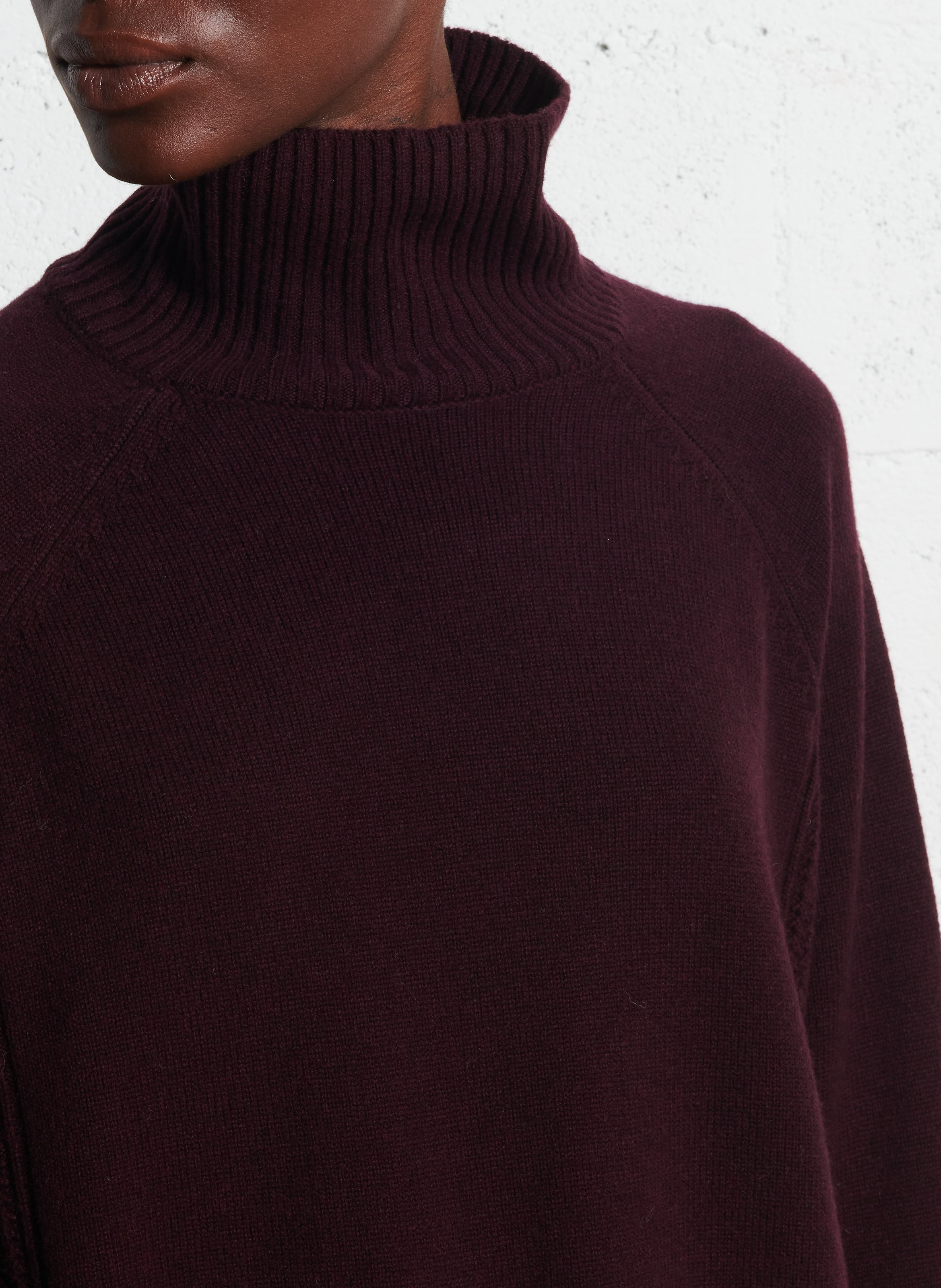 Trui met opstaande kraag DES PETITS HAUTS Bruin