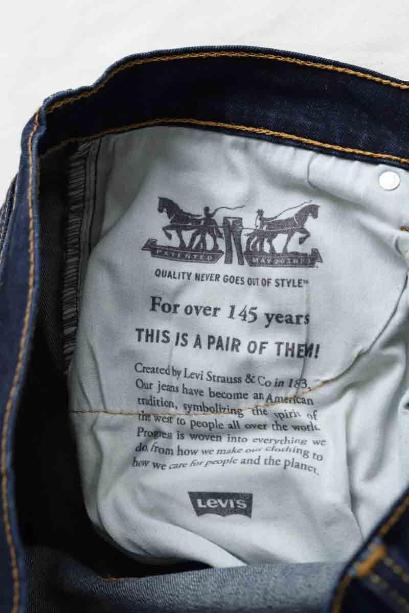 Straight Leg 514 Cotton Jeans LEVI'S - Seconde main Blue