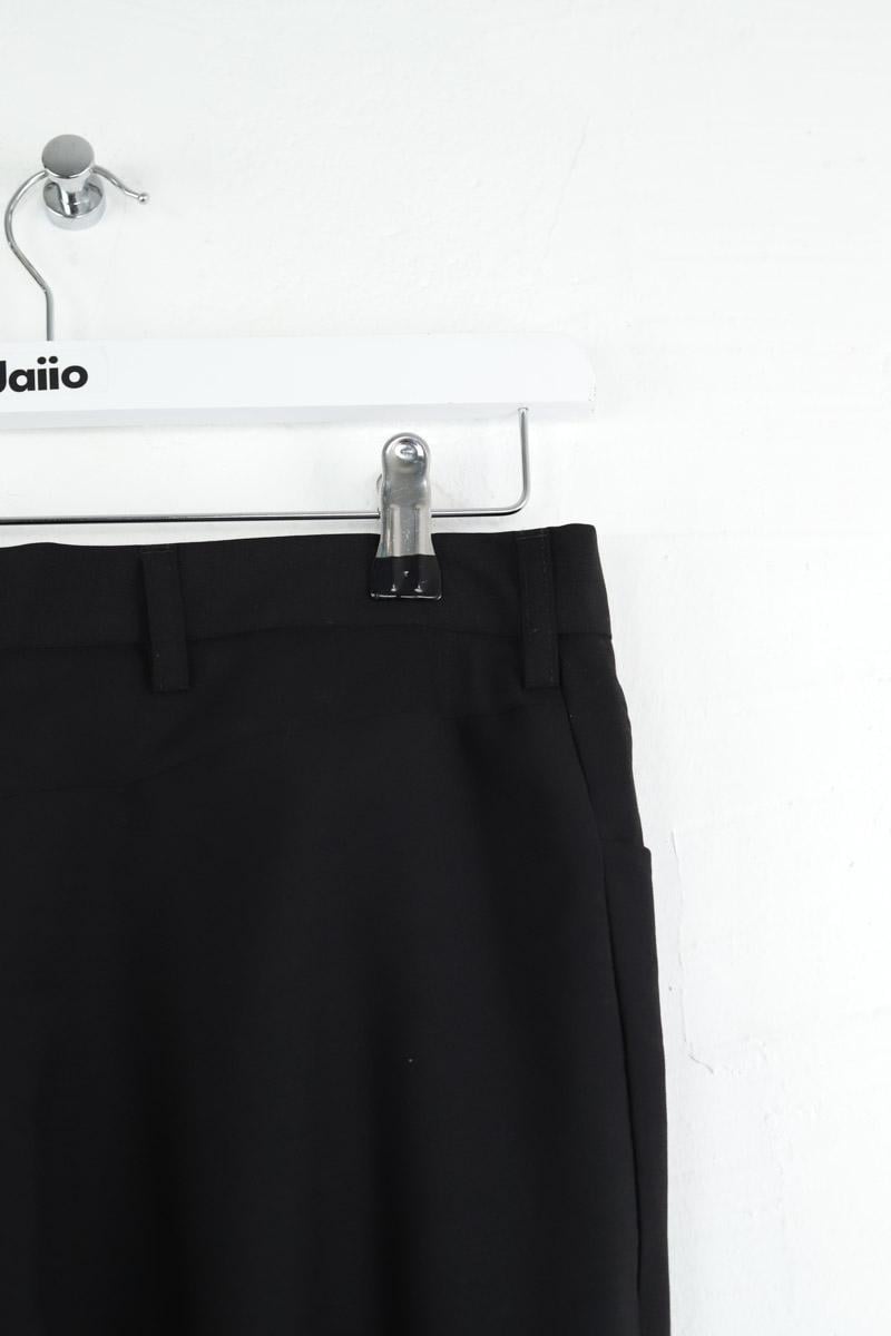 Bandol straight woollen trousers AGNES B. - Seconde Main Black