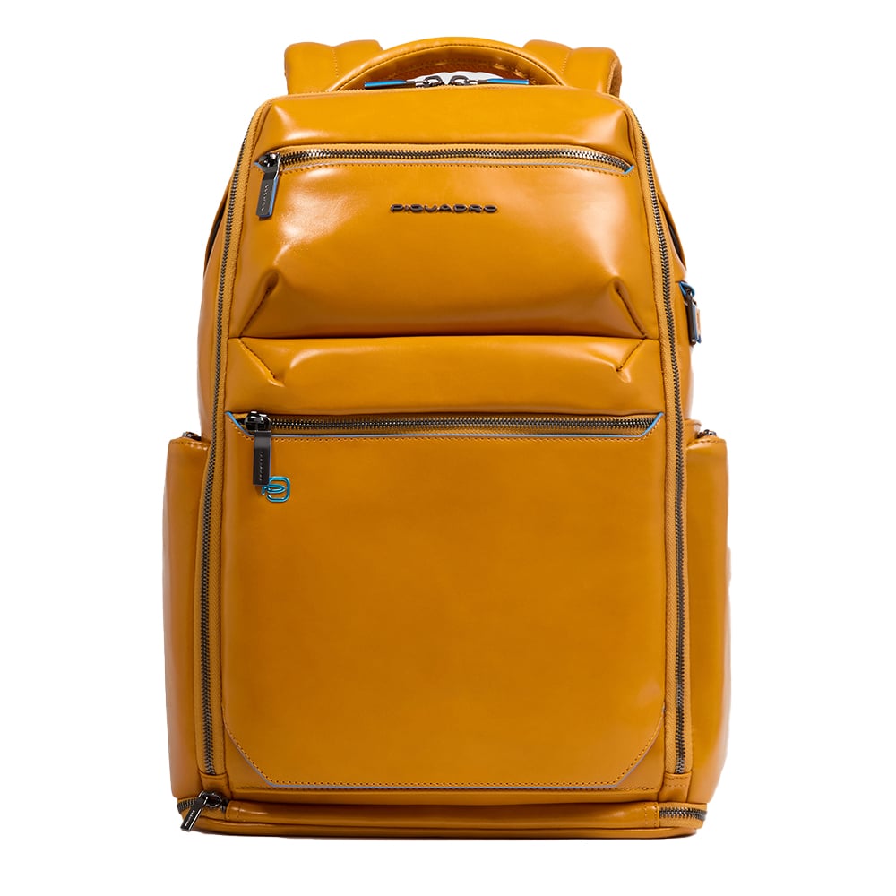 Backpack for laptop and iPad® with shockproof and RFID anti-fraud protection, anti-theft cable PIQUADRO