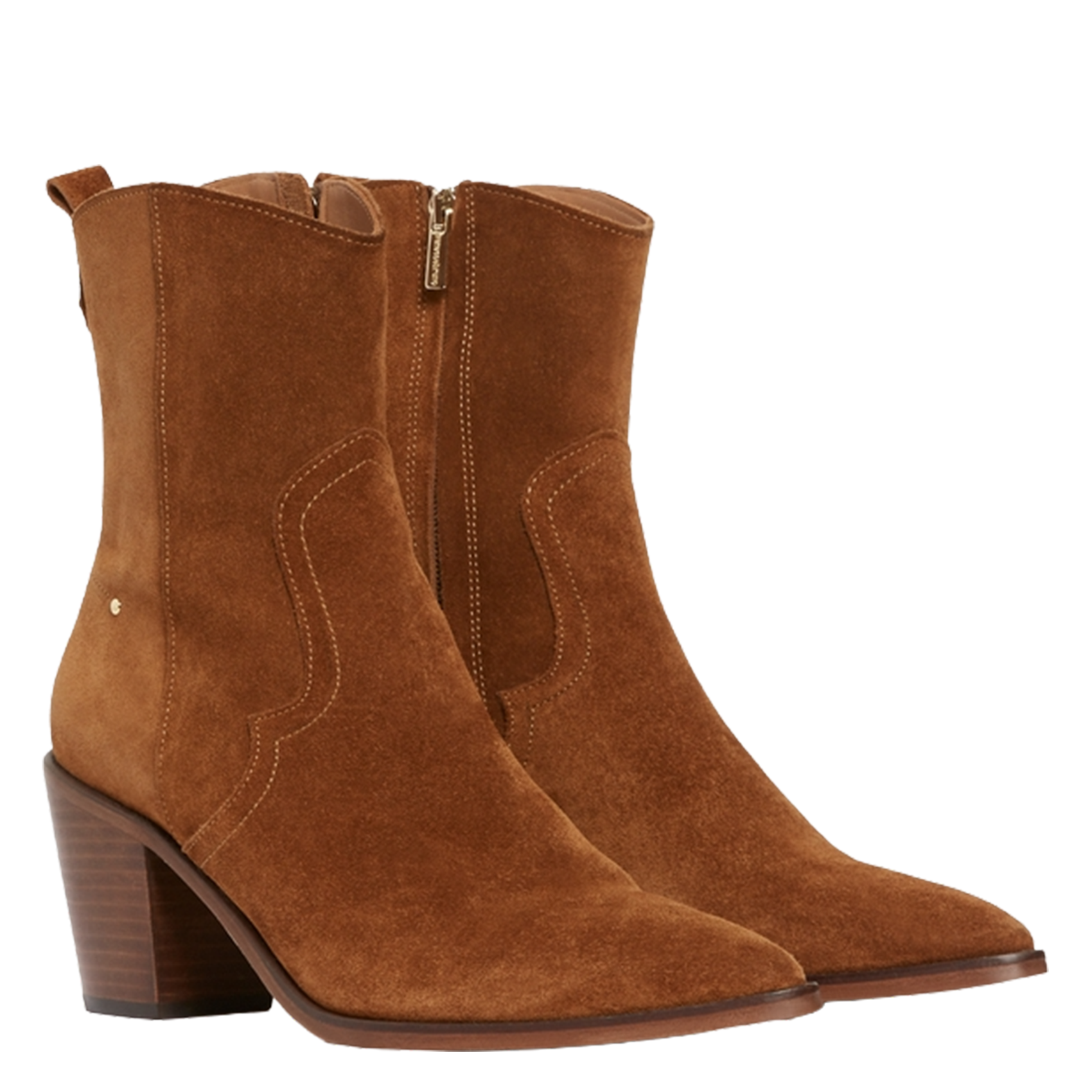 Bottines en cuir VANESSA BRUNO Marron