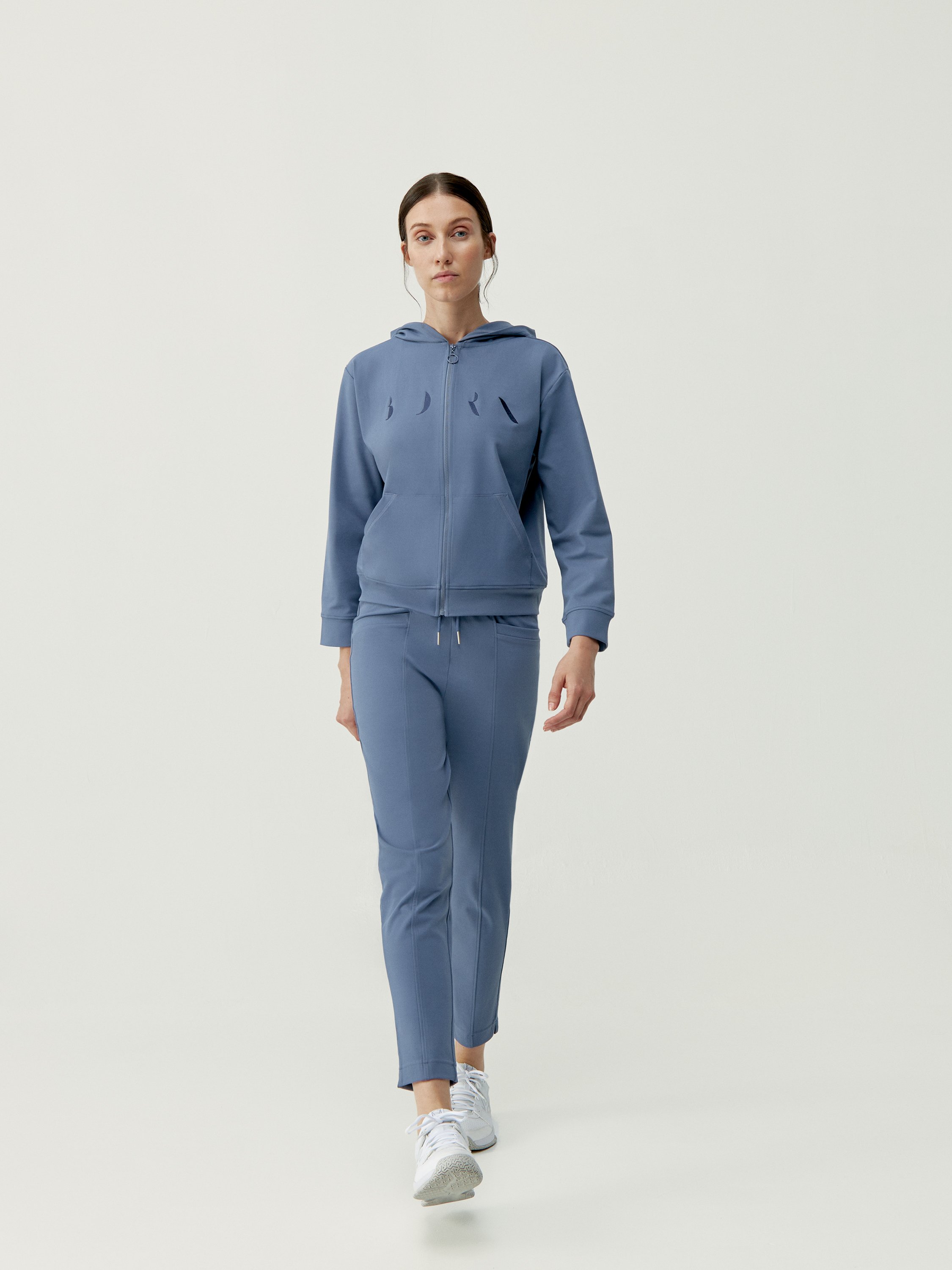 Zip-up performance athleisure sports jacket BORN LIVING YOGA Blue