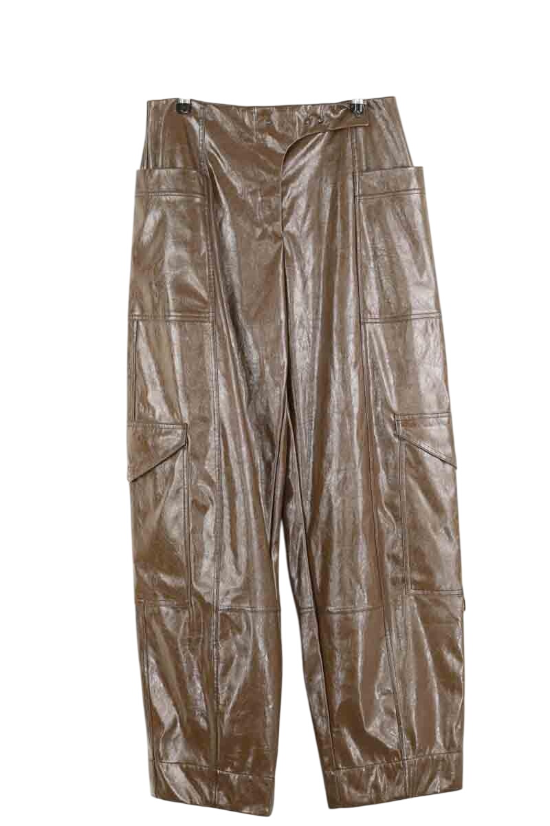 Wide trousers GANNI - Seconde Main Brown