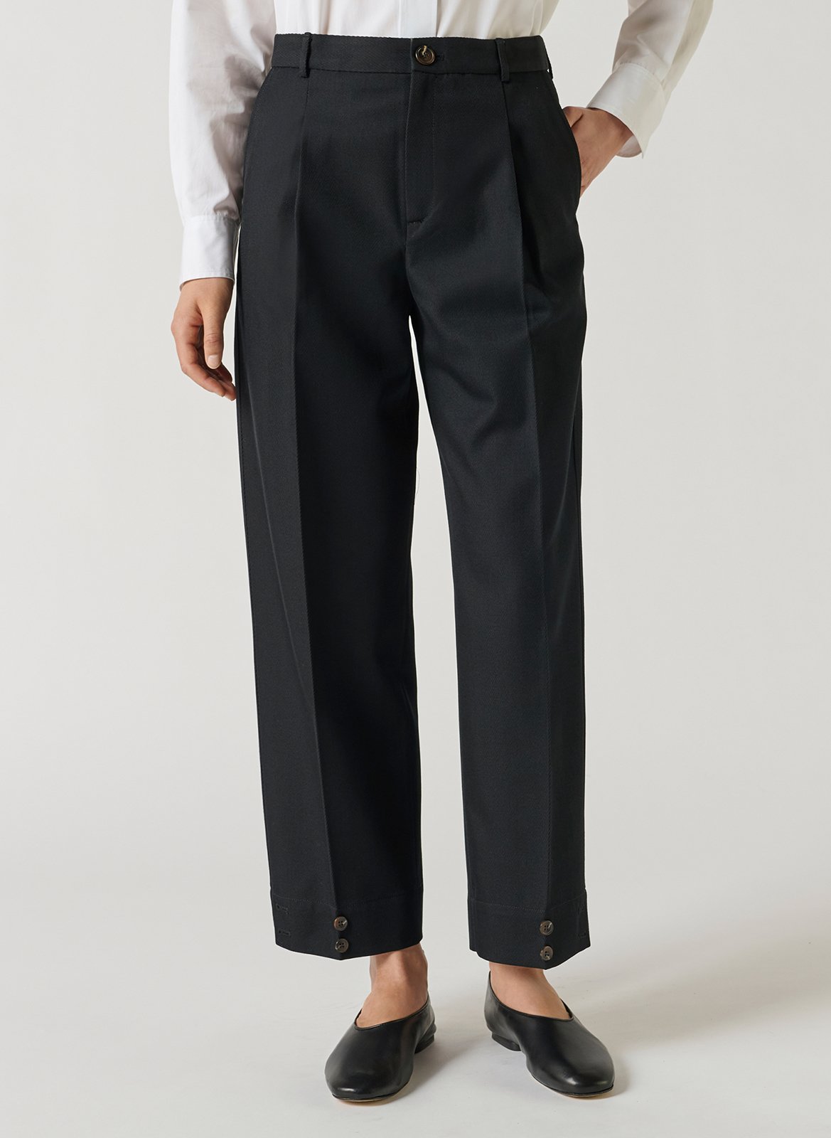 Bundfaltenhose SOEUR Schwarz