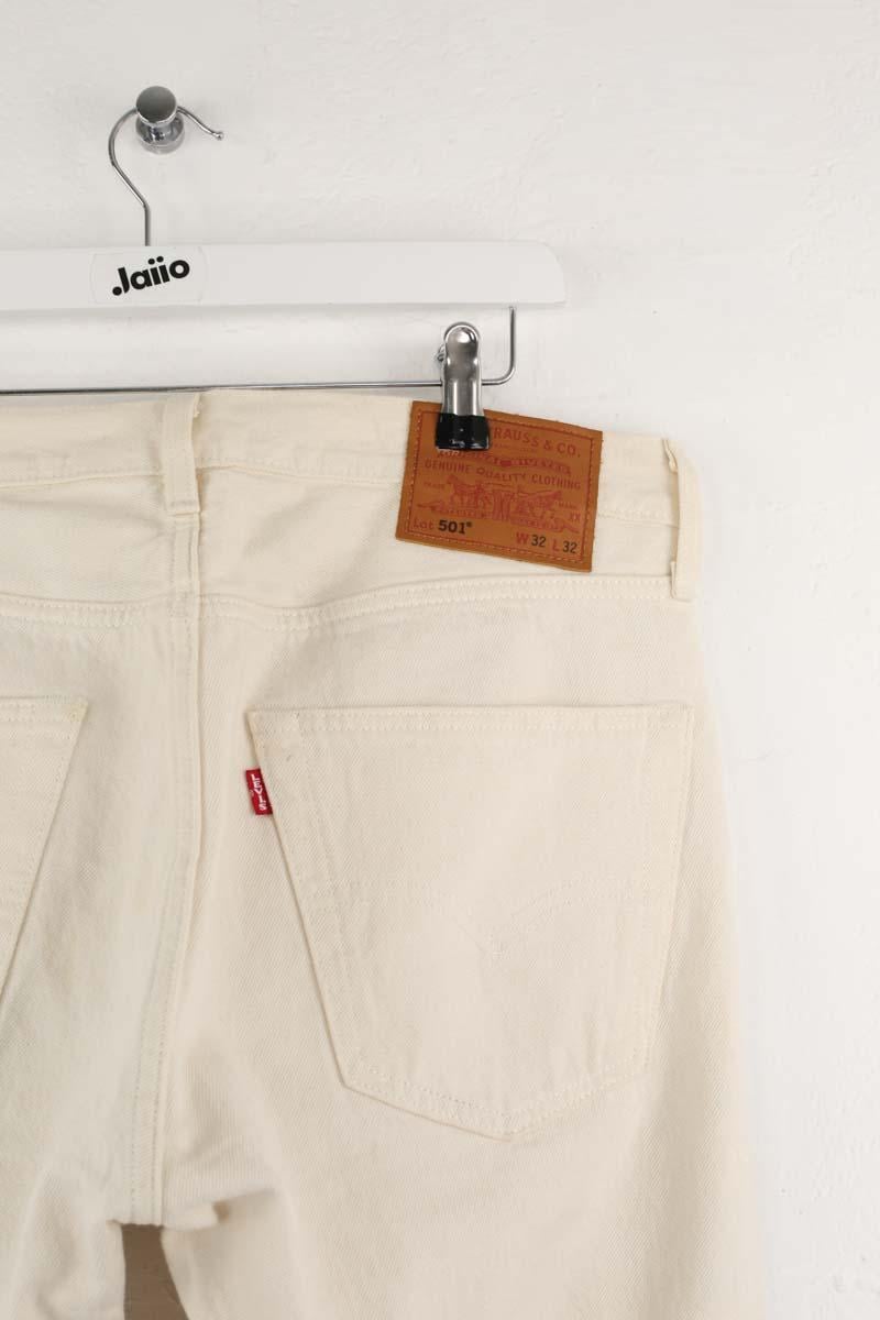 501 straight jeans LEVI'S - Seconde main White
