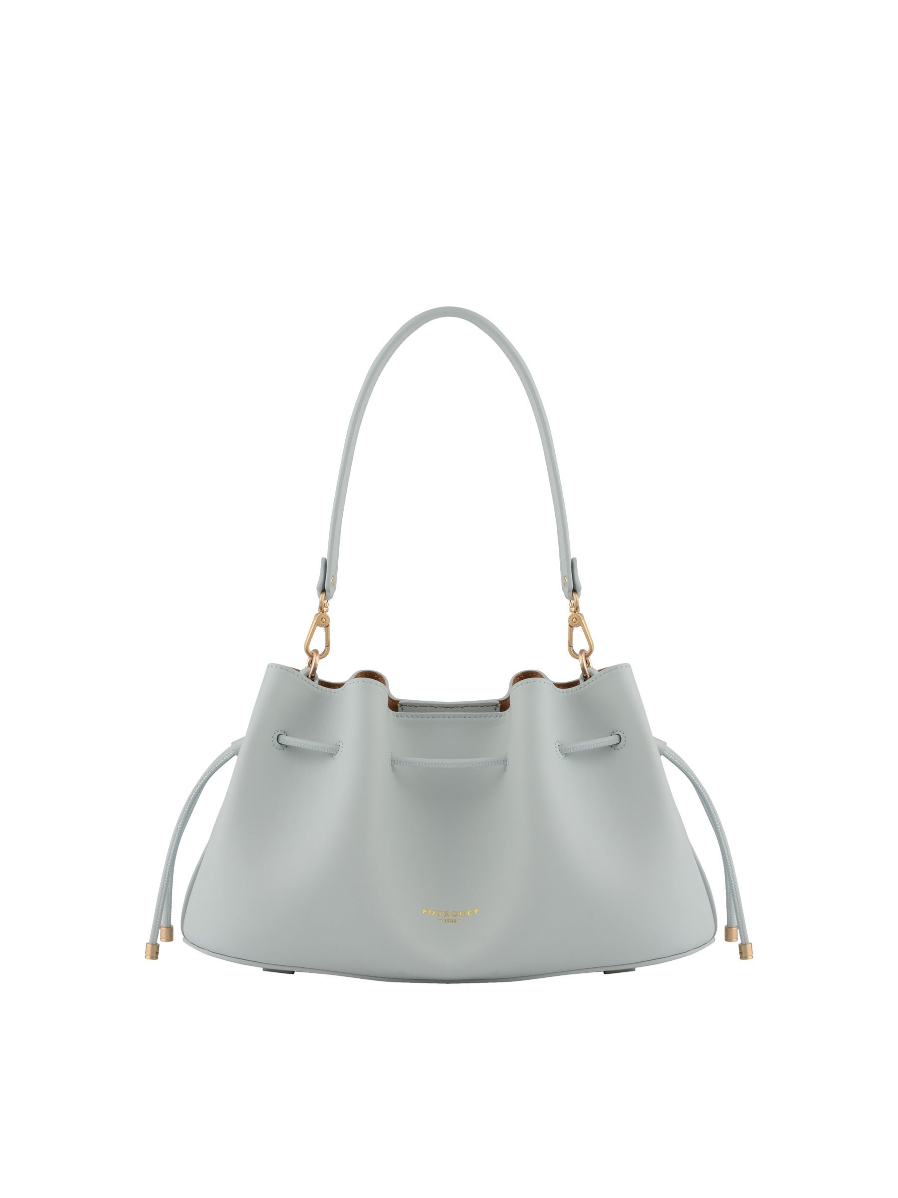 Calfskin leather shoulder bag POURCHET