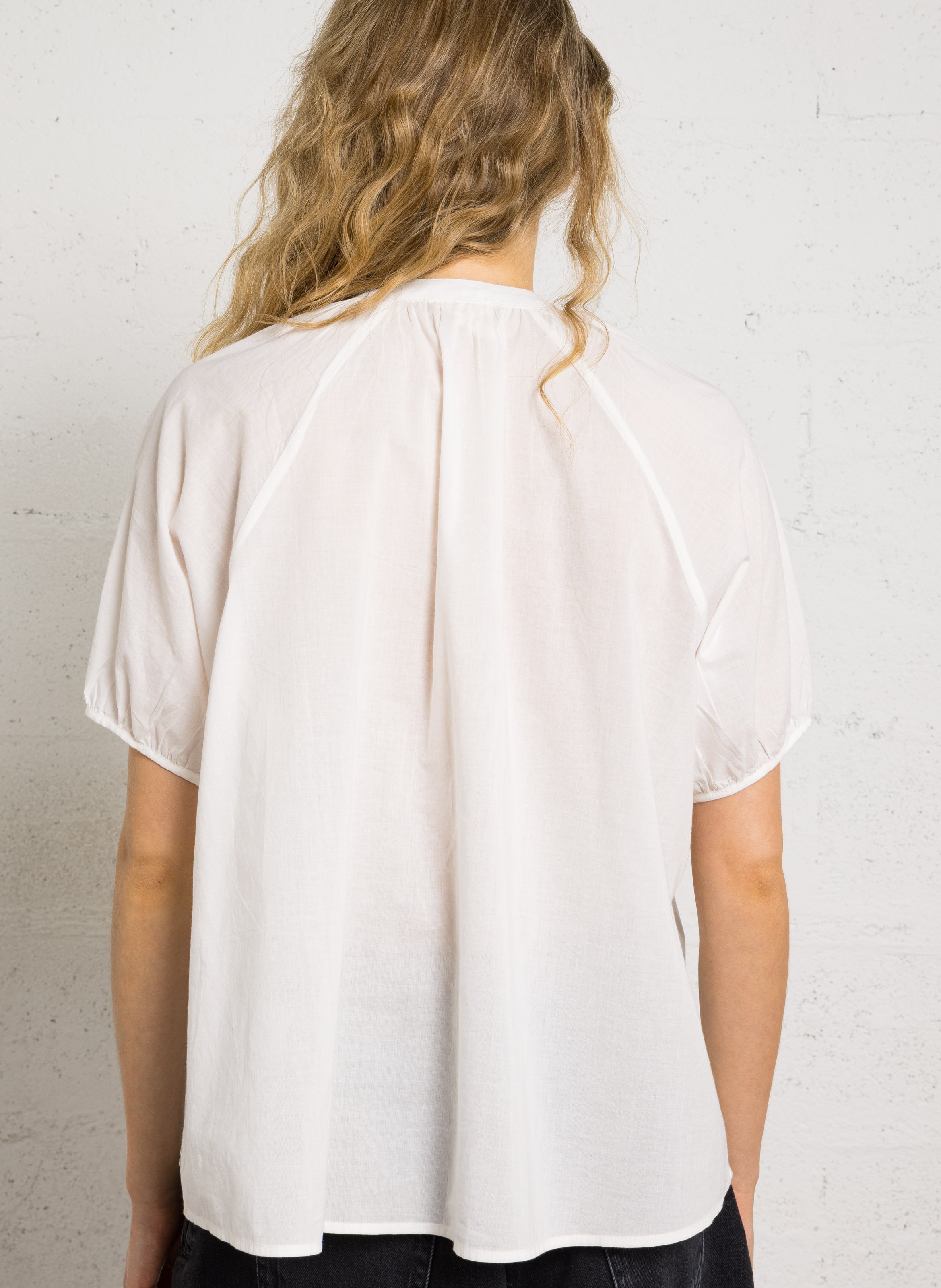 Oversized T-shirt met ronde hals van katoen PETITE MENDIGOTE Beige