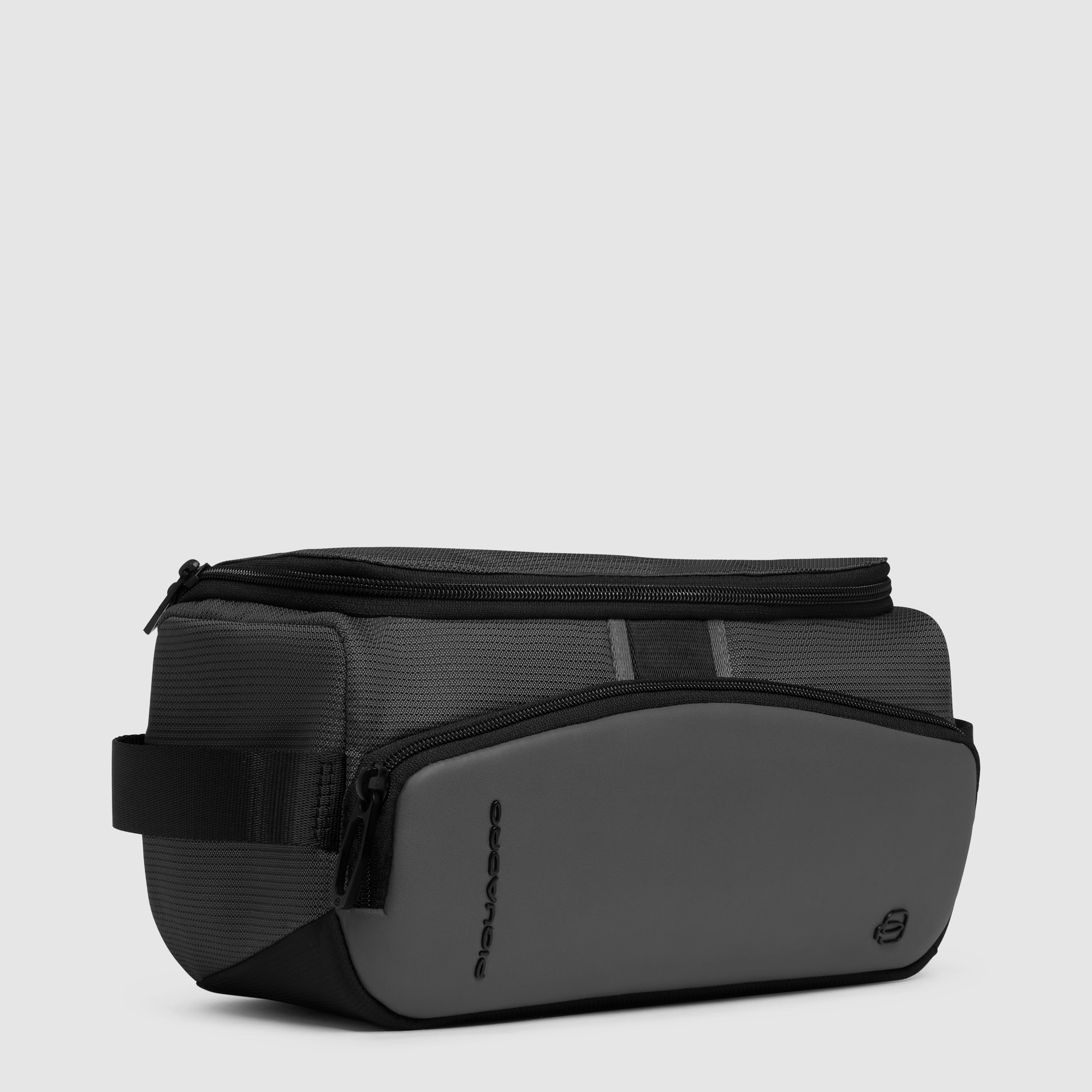 Toiletry bag made from bio-based material PIQUADRO Black