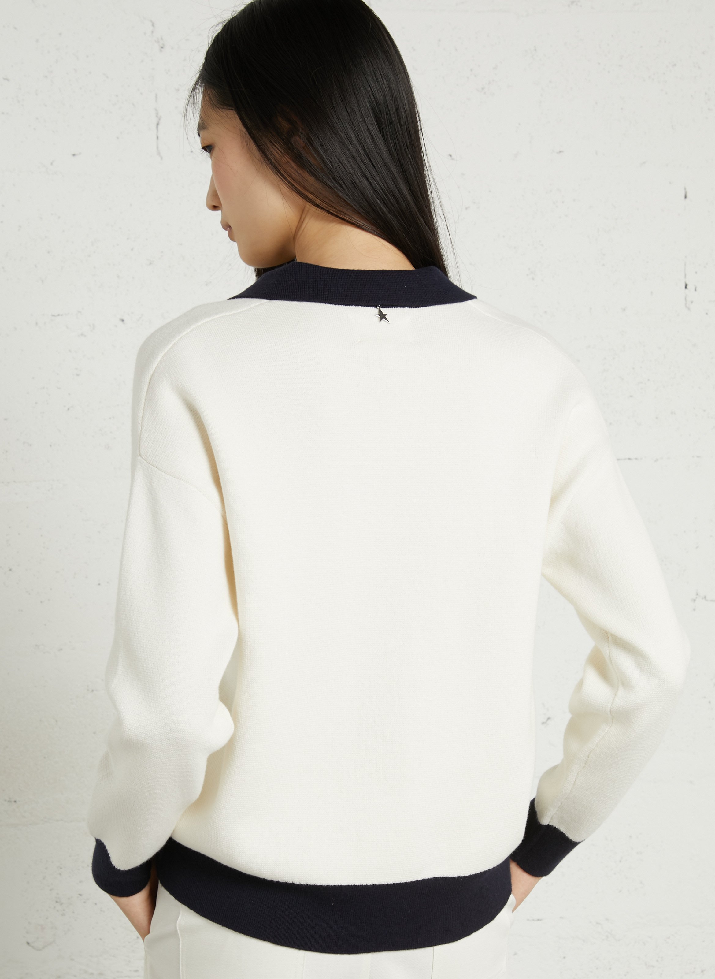 Oversized cotton and wool blend sweater SUD EXPRESS Beige