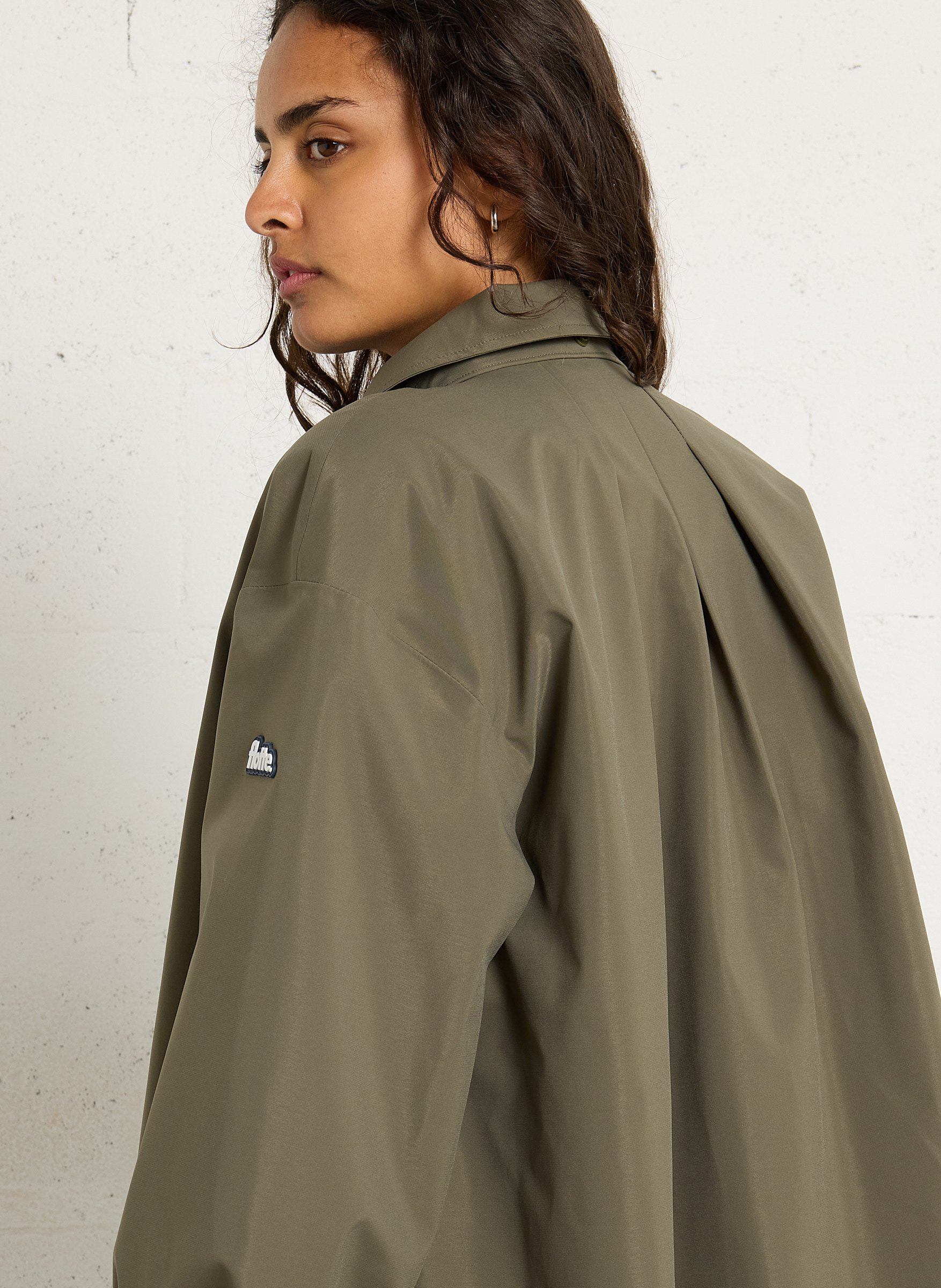 Raincoat with classic collar FLOTTE Green