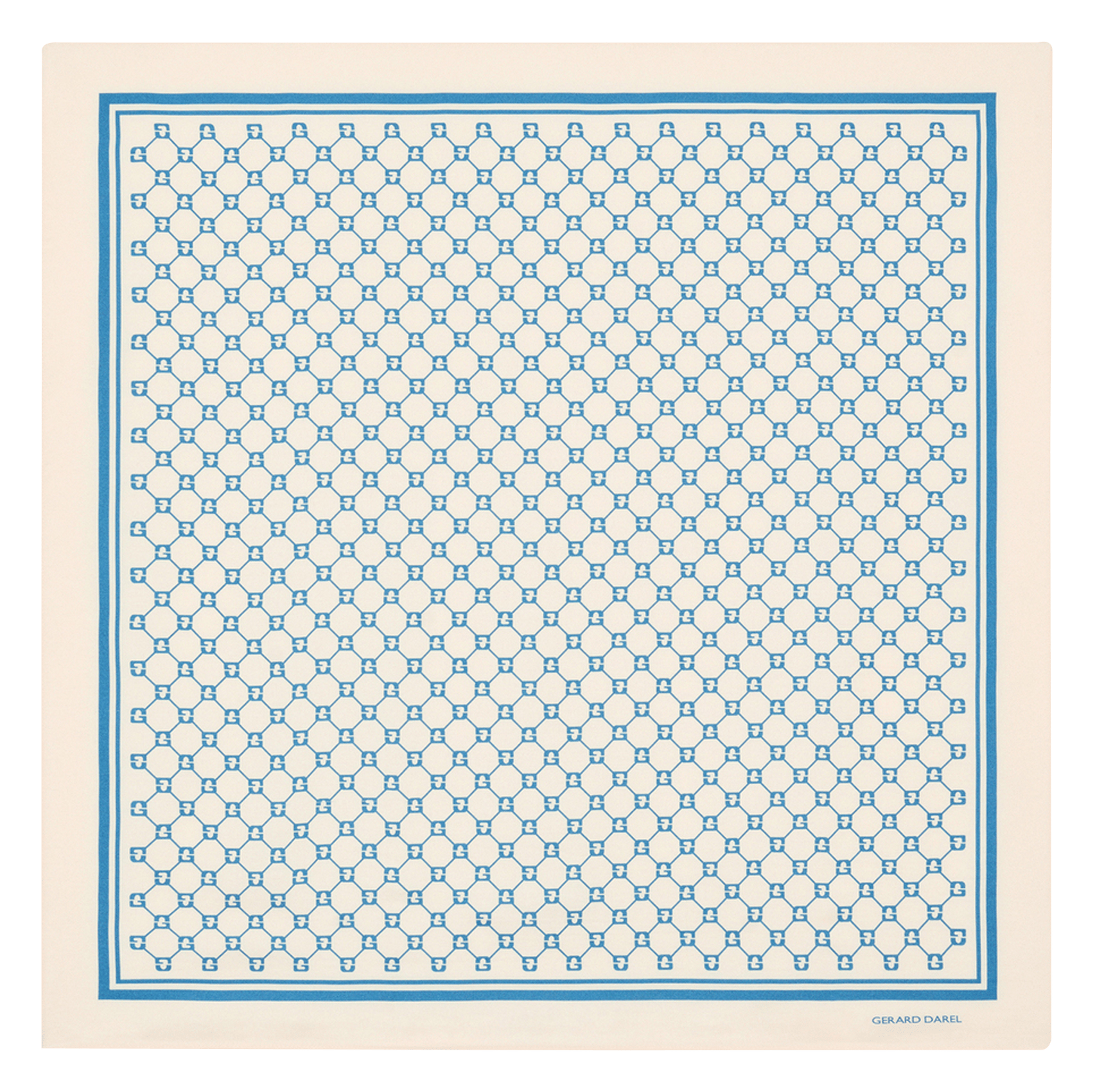 Foulard imprimé en soie GERARD DAREL Bleu