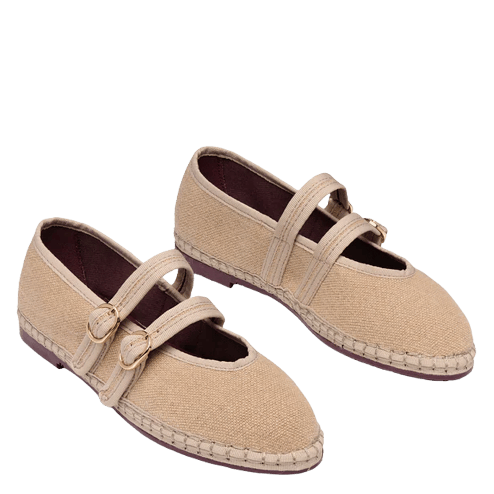 Ballerines en coton FLABELUS Marron