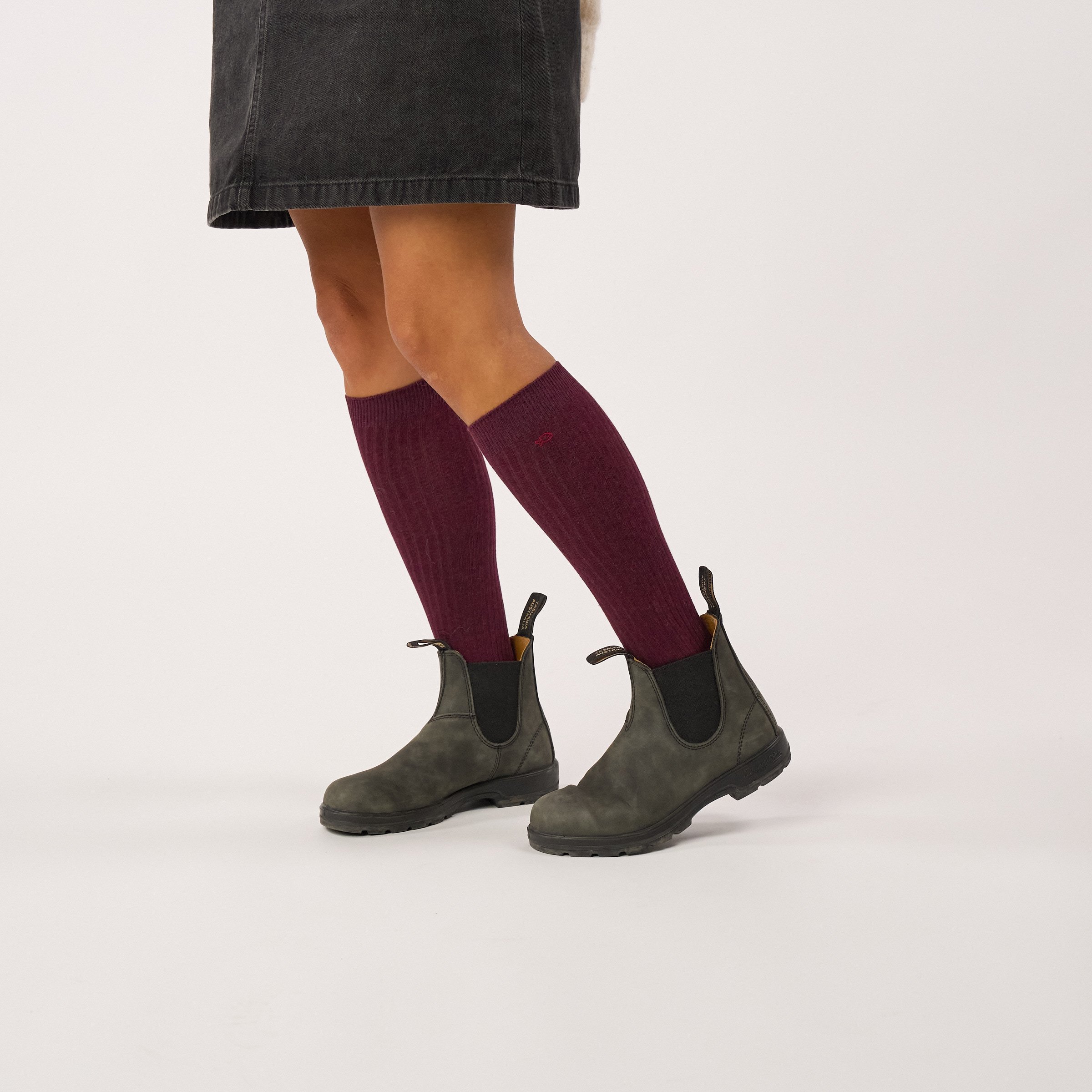 High combed cotton socks BILLYBELT Red